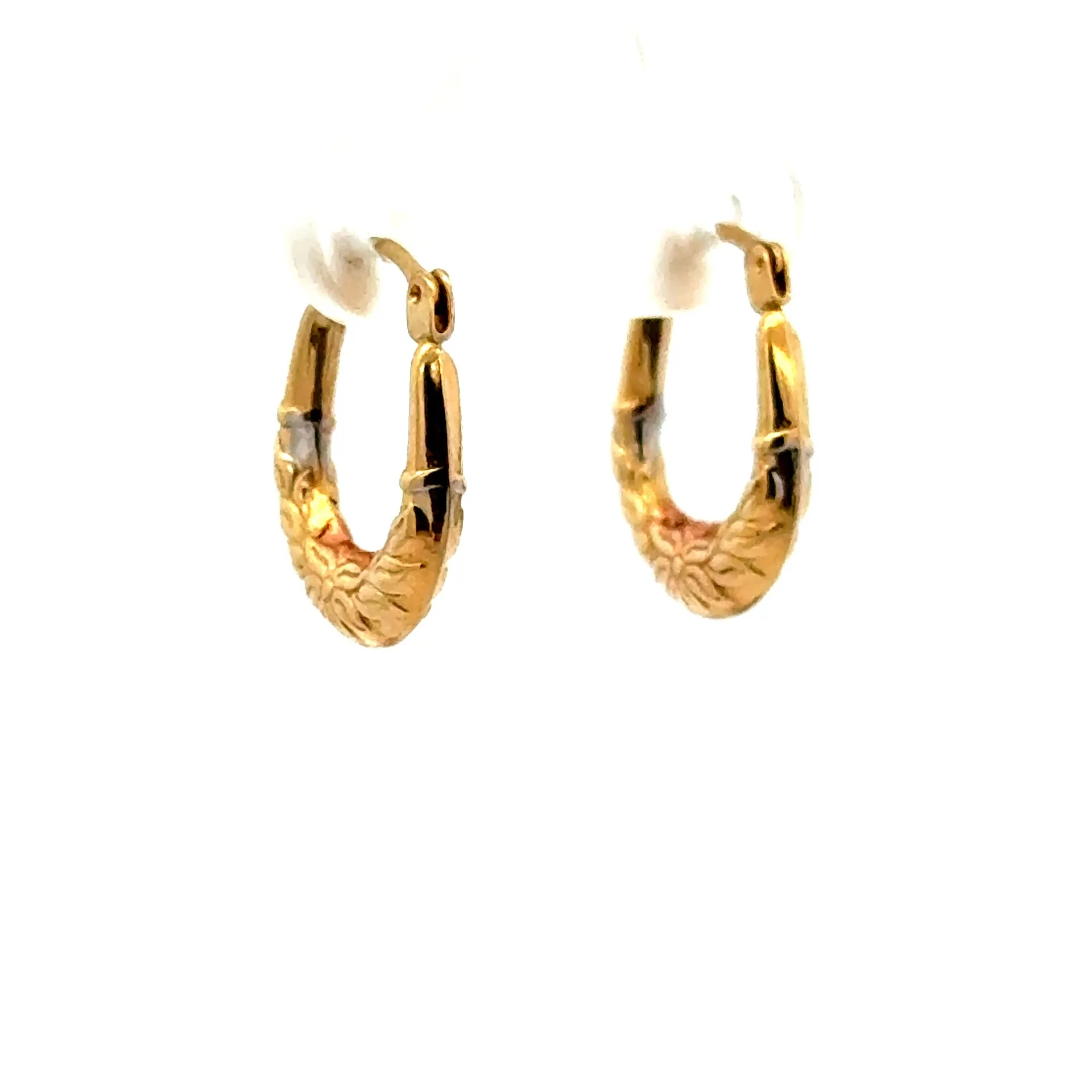 Earrings Fancy Hoops 20 3mm 10K - Image 4