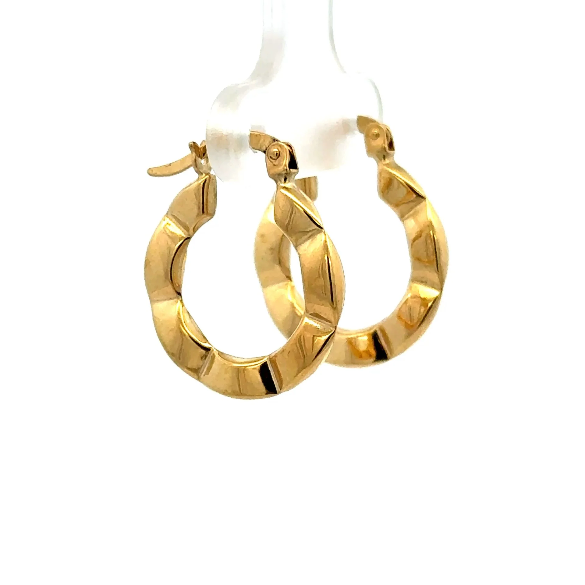 Earrings Fancy Hoops 21 2.5mm 10K - Image 3