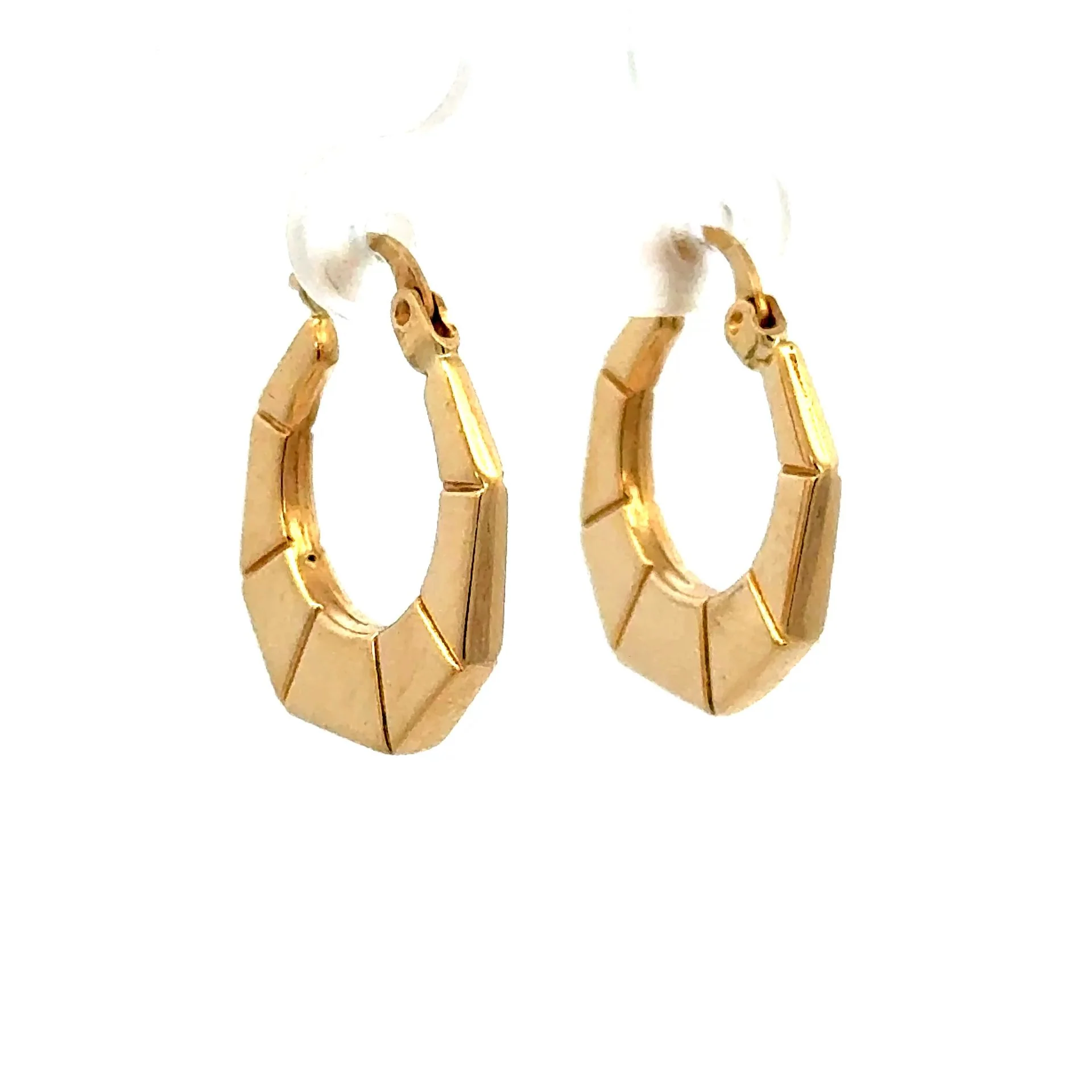 Earrings Fancy Hoops 21.5 3mm 10K - Image 3