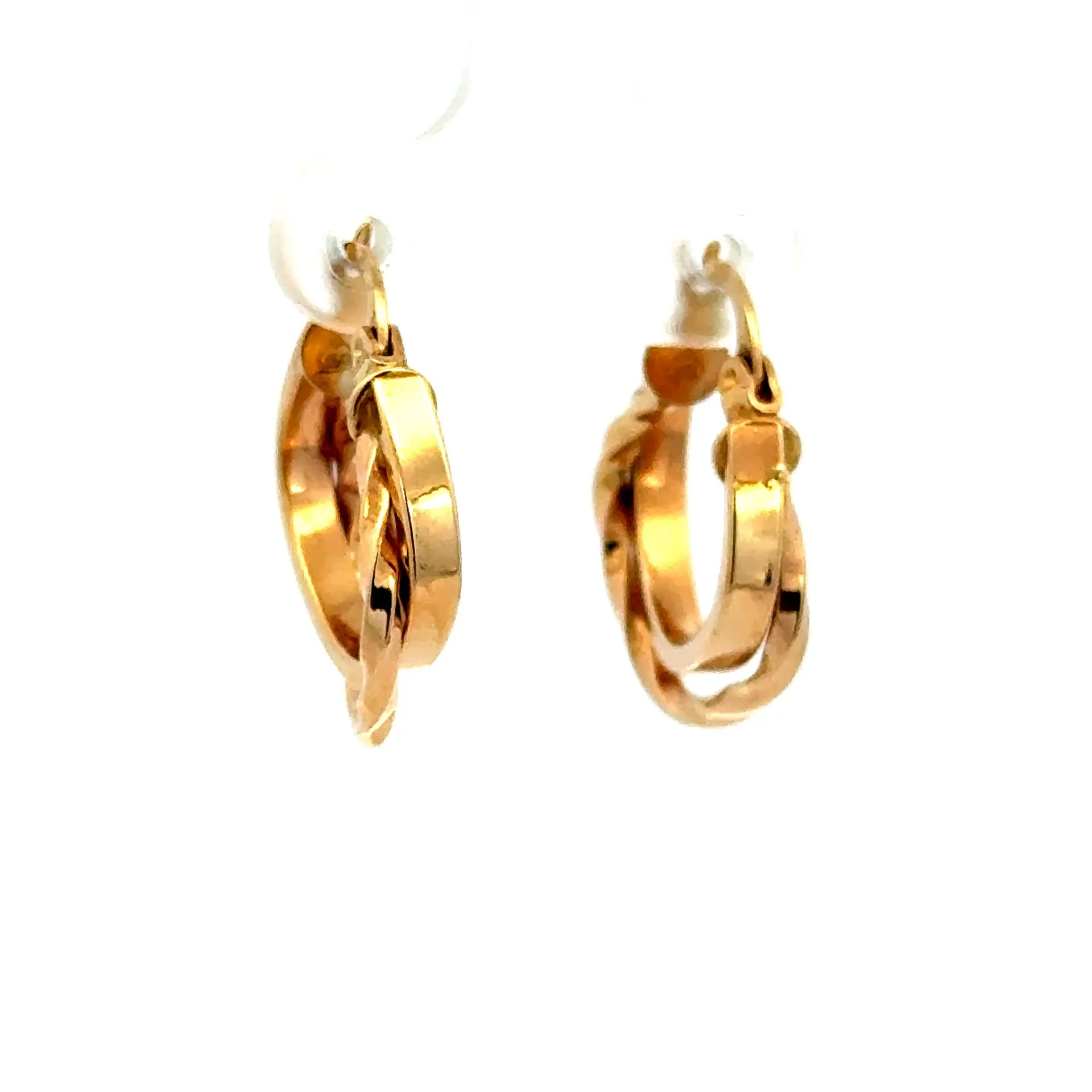 Earrings Fancy Hoops 21.5 4mm 10K - Image 3