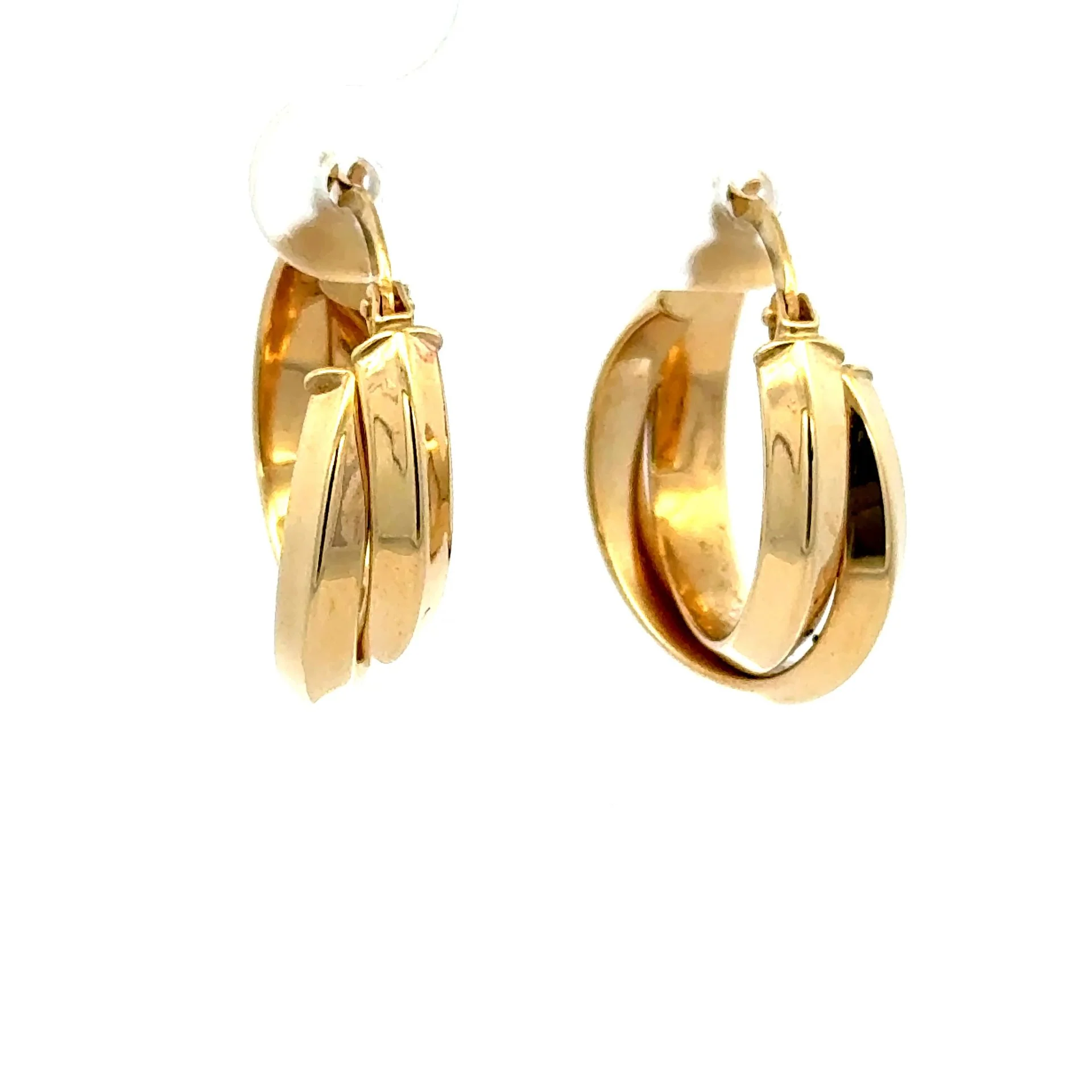 Earrings Fancy Hoops 21.5 7mm 10K - Image 3