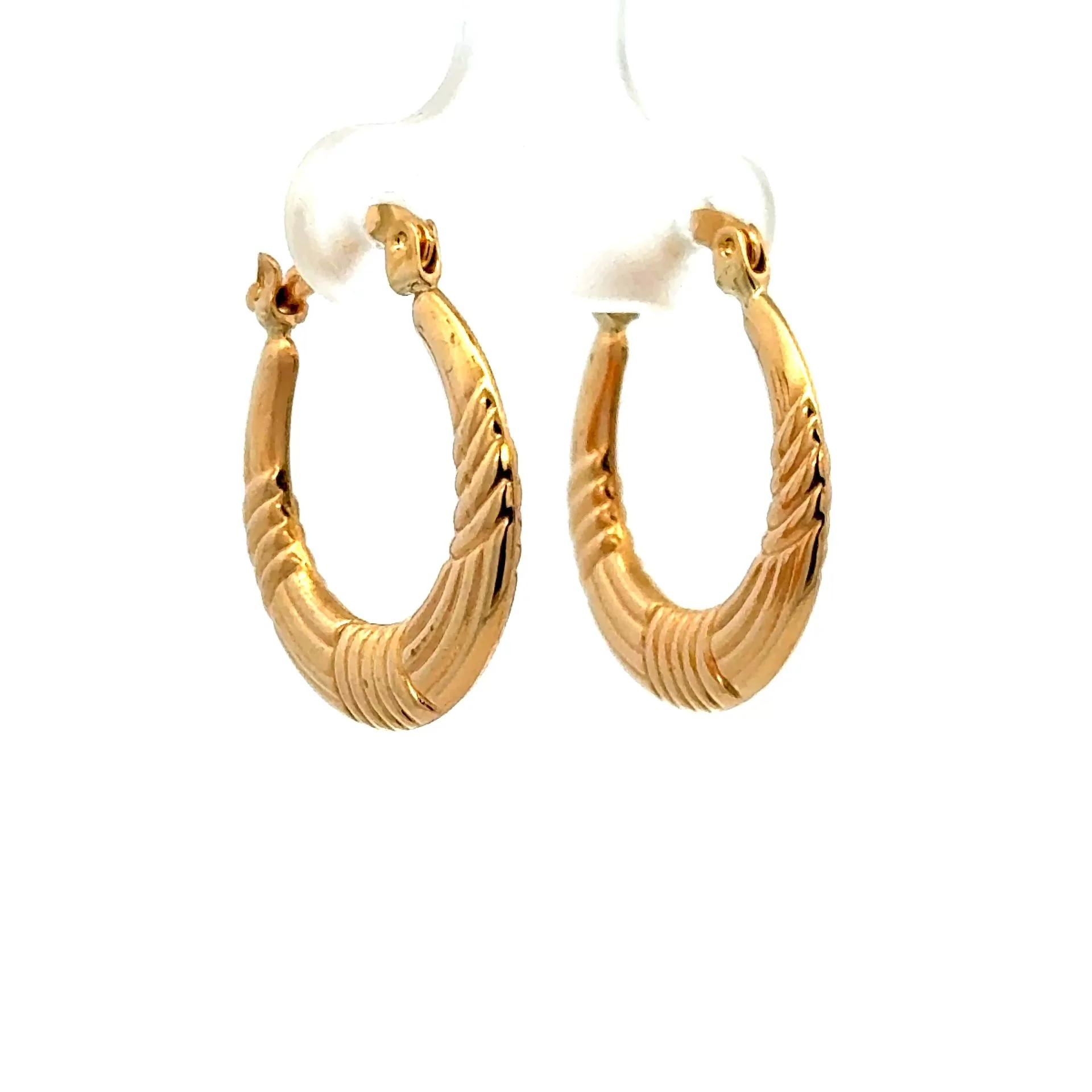 Earrings Fancy Hoops 22 2.5mm 10K - Image 3