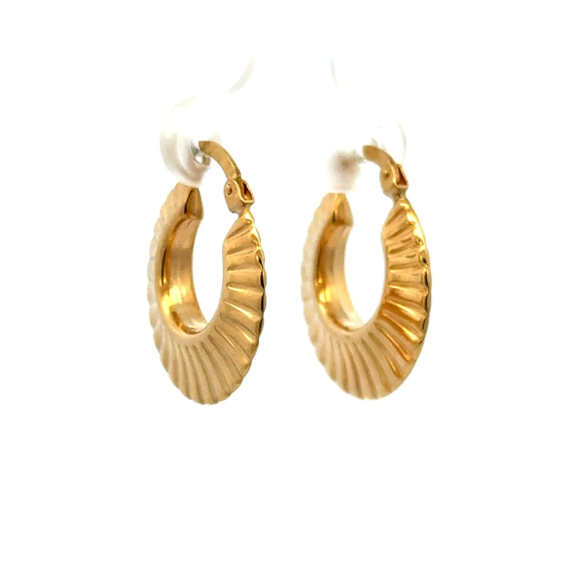 Earrings Fancy Hoops 22 4mm 10K
