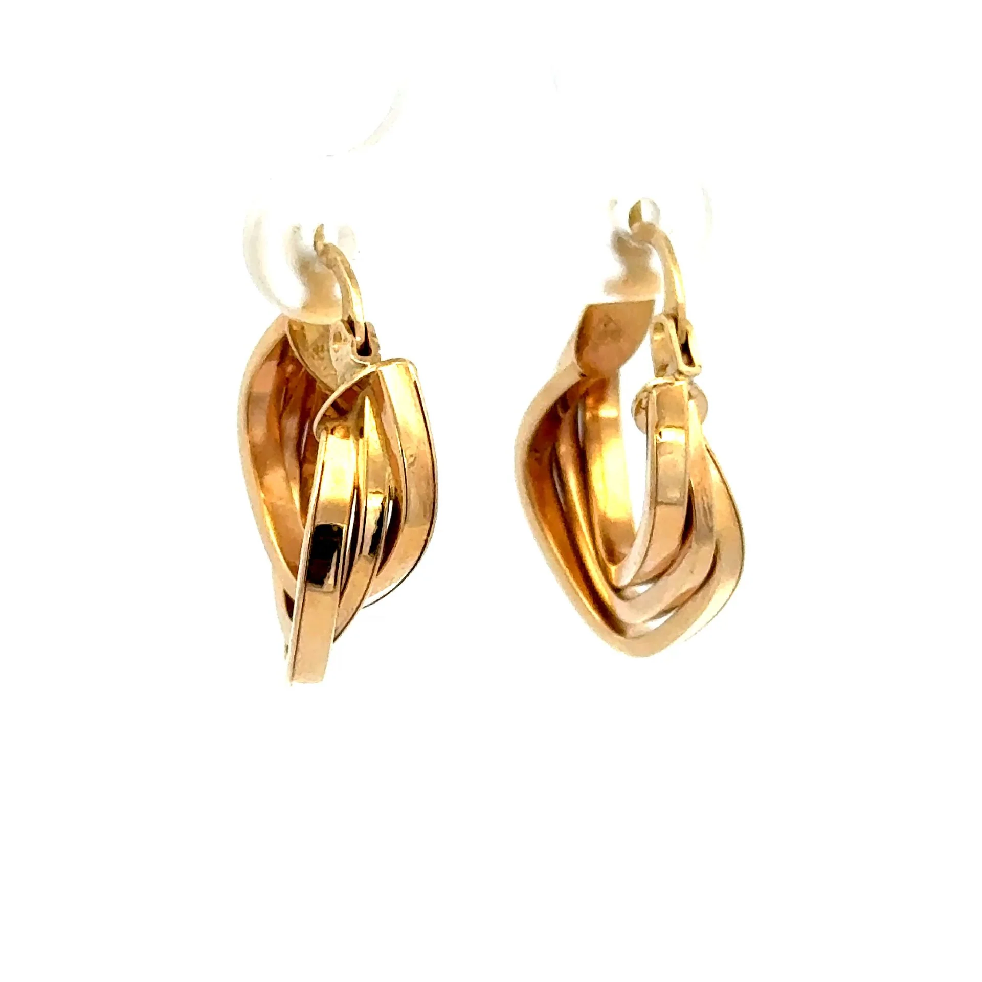 Earrings Fancy Hoops 22 5.5mm 10K - Image 3
