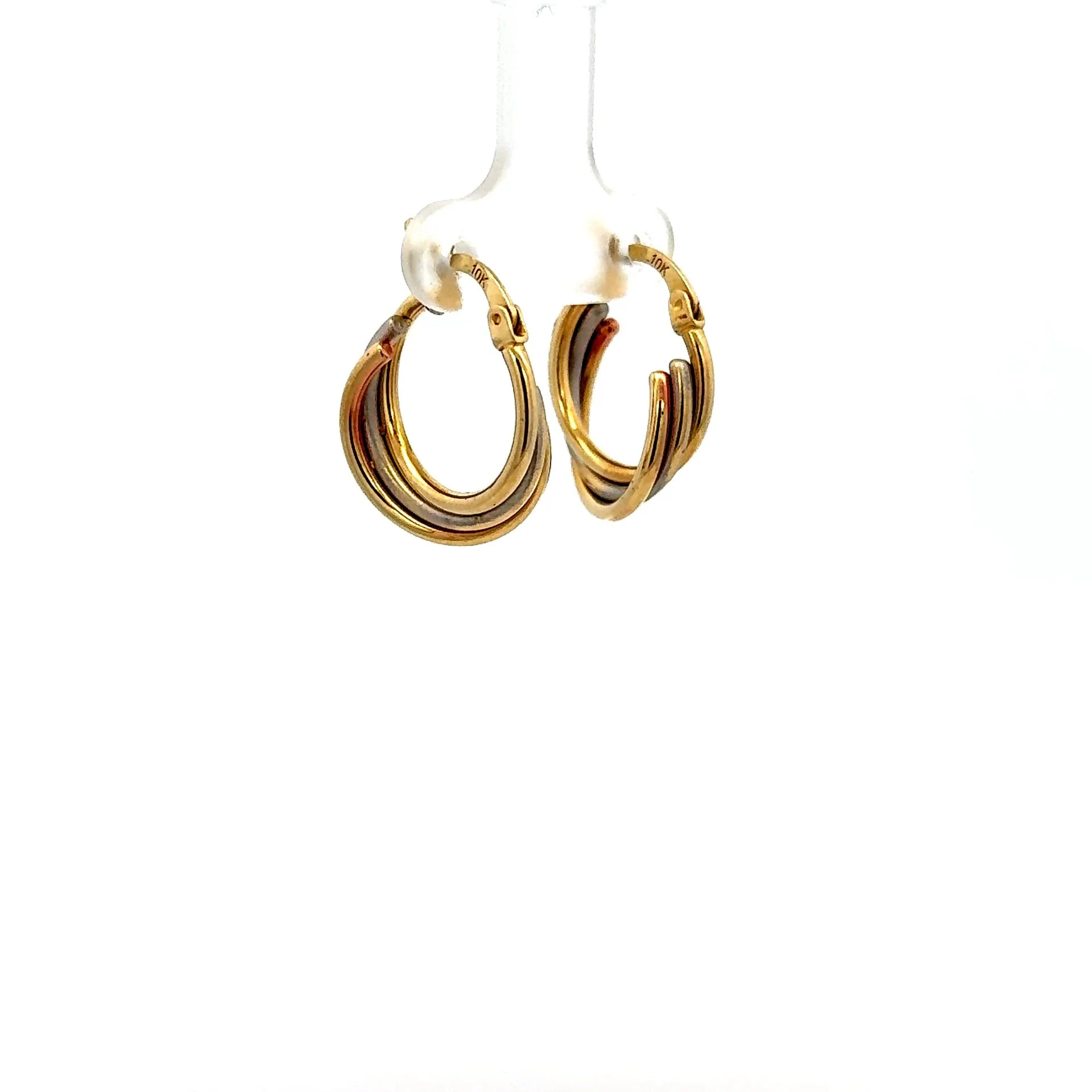 Earrings Fancy Hoops 22 5mm 10K - Image 3