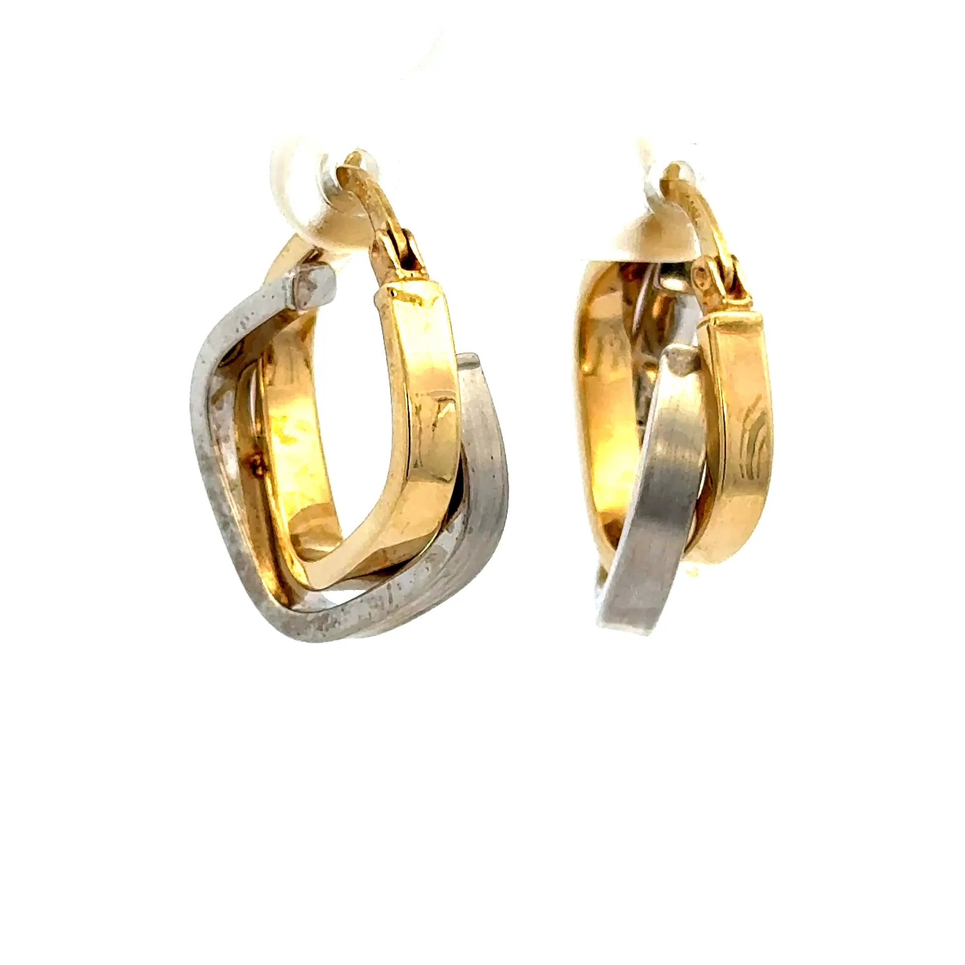 Earrings Fancy Hoops 23.5 6.5mm 10K - Image 3