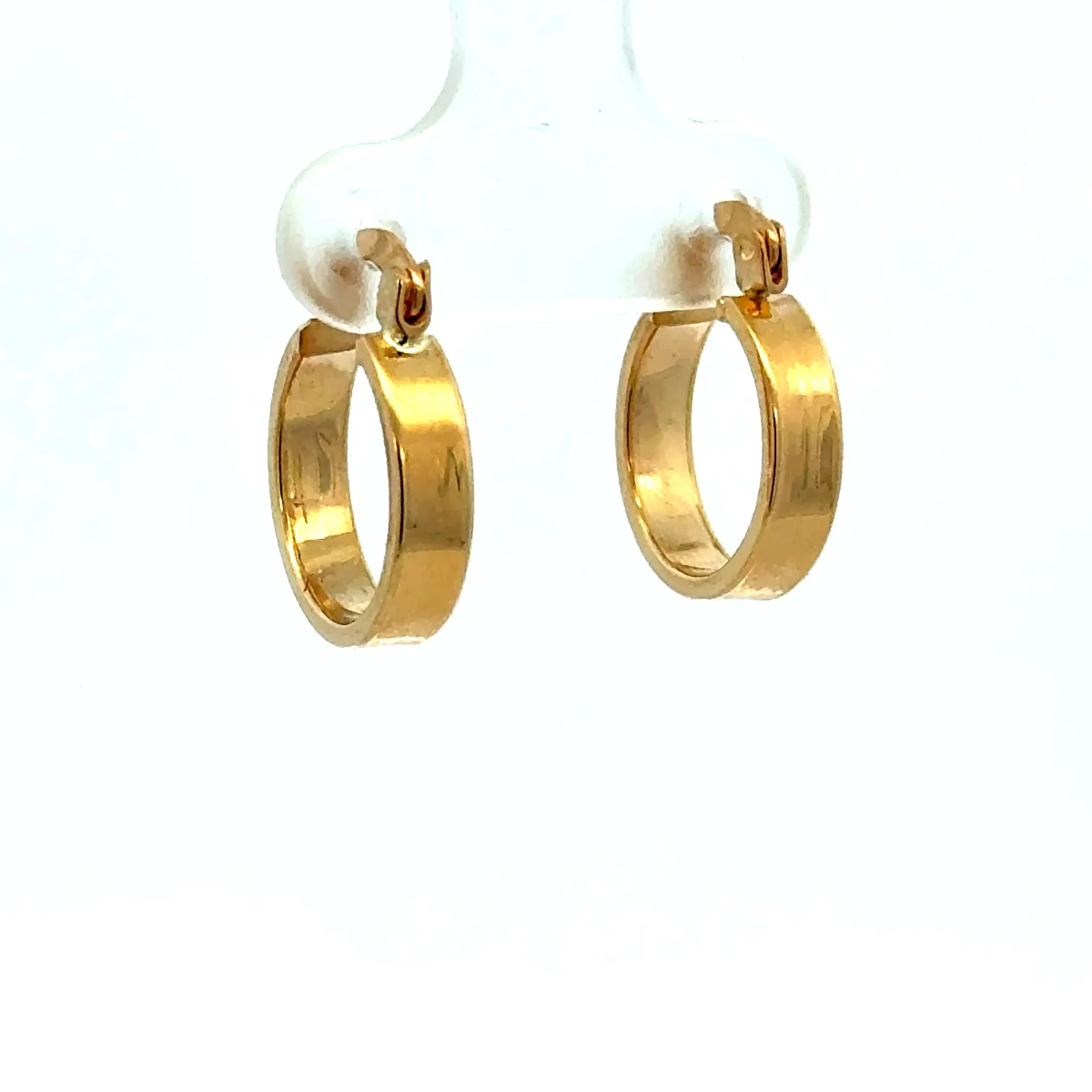 Earrings Fancy Hoops 23.5 7.5mm 10K - Image 2