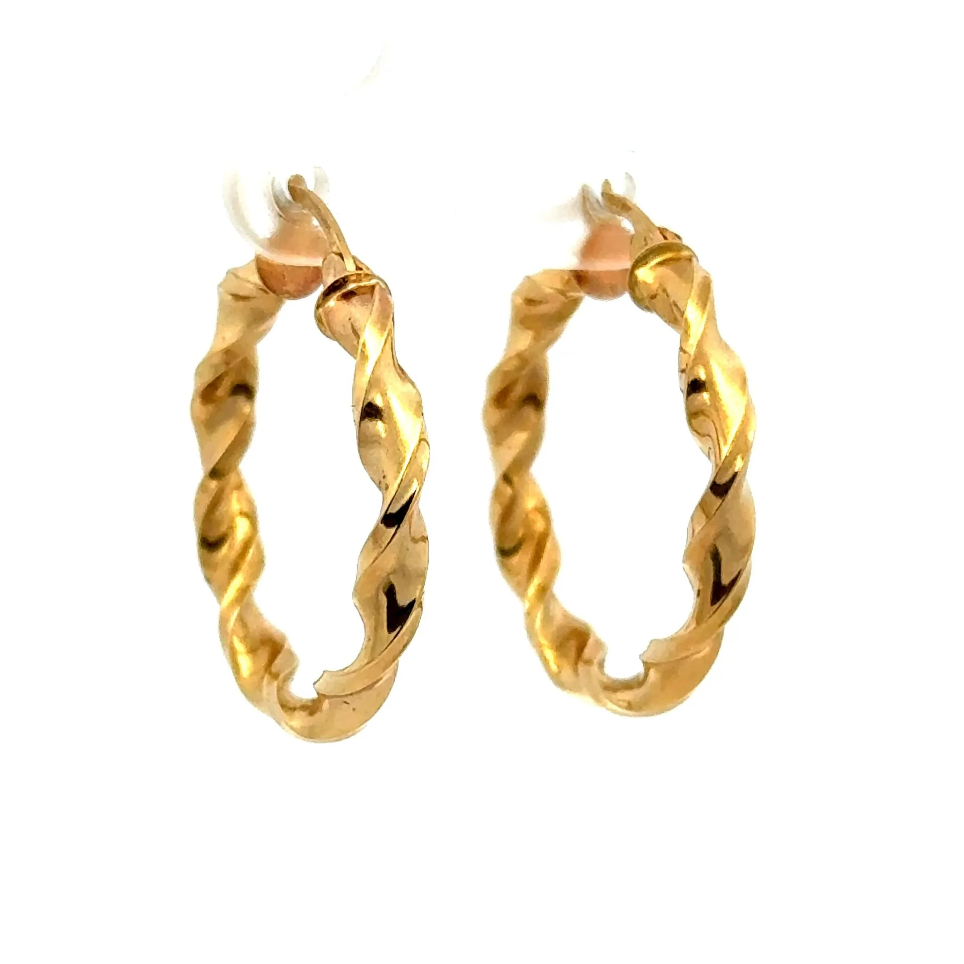 Earrings Fancy Hoops 26.5 3.5mm 10K - Image 3