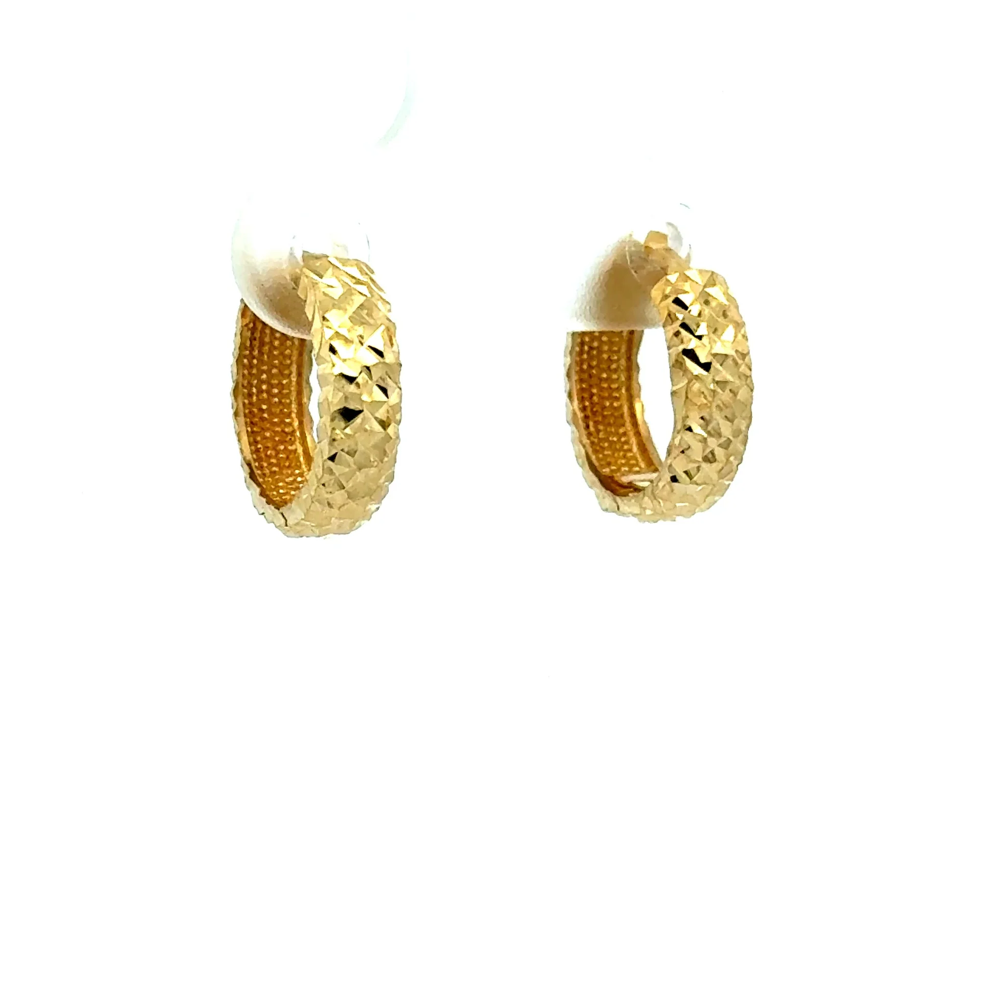Earrings Fancy Hoops 26.5 4.5mm 10K - Image 4