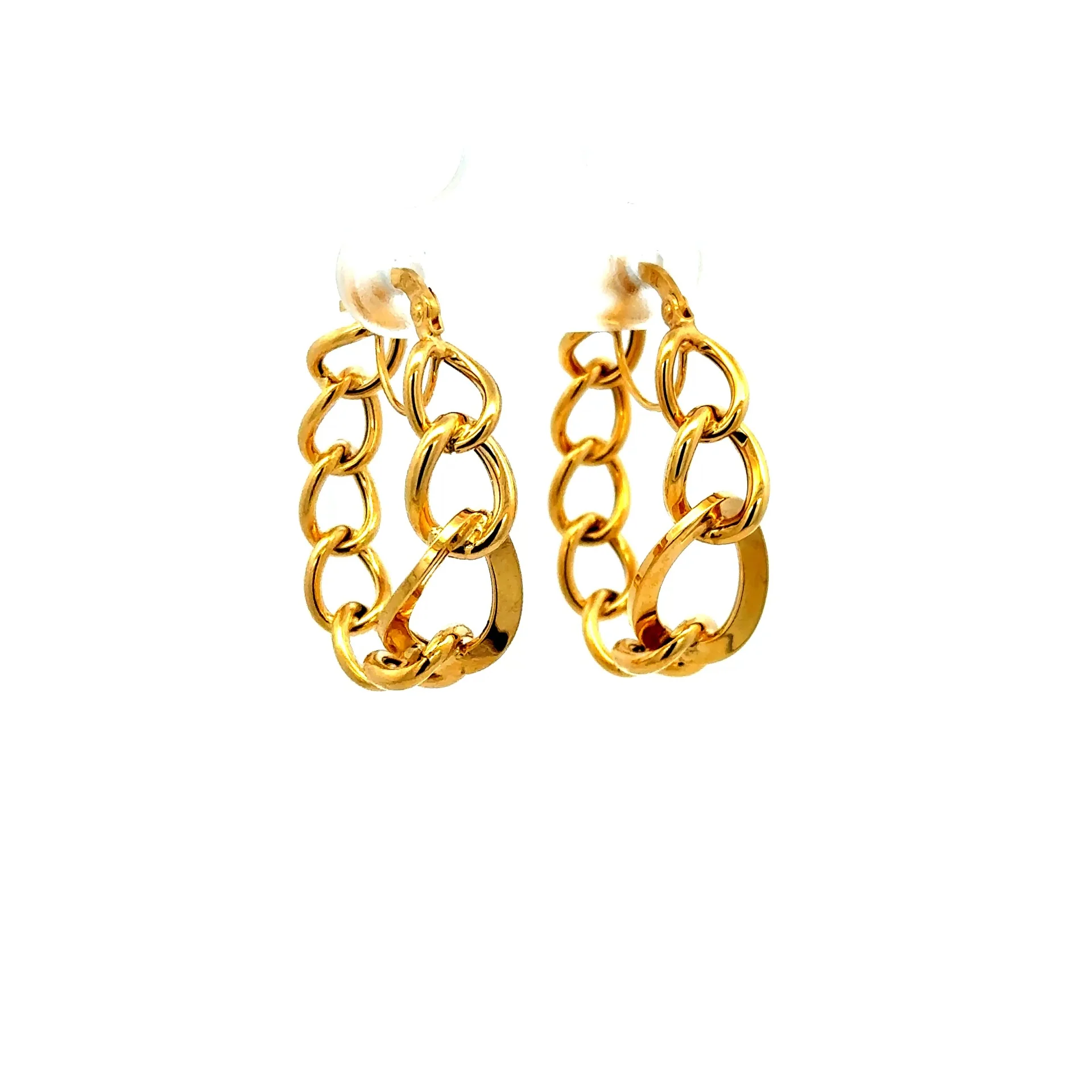 Earrings Fancy Hoops 27.5 3mm 10K - Image 2