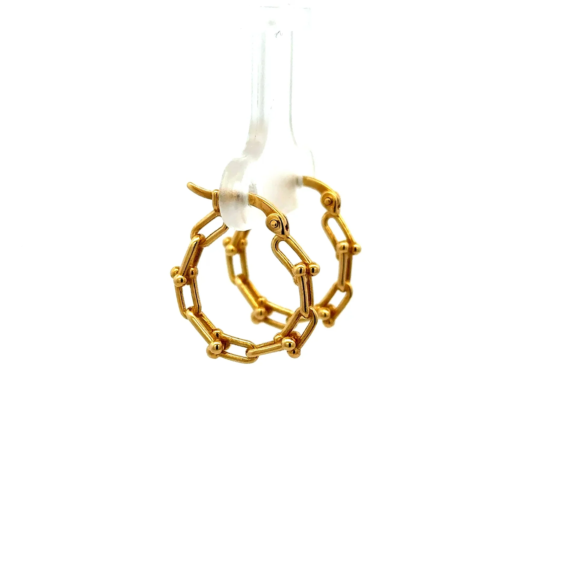 Earrings Fancy Hoops 27.5 3mm 10K - Image 4