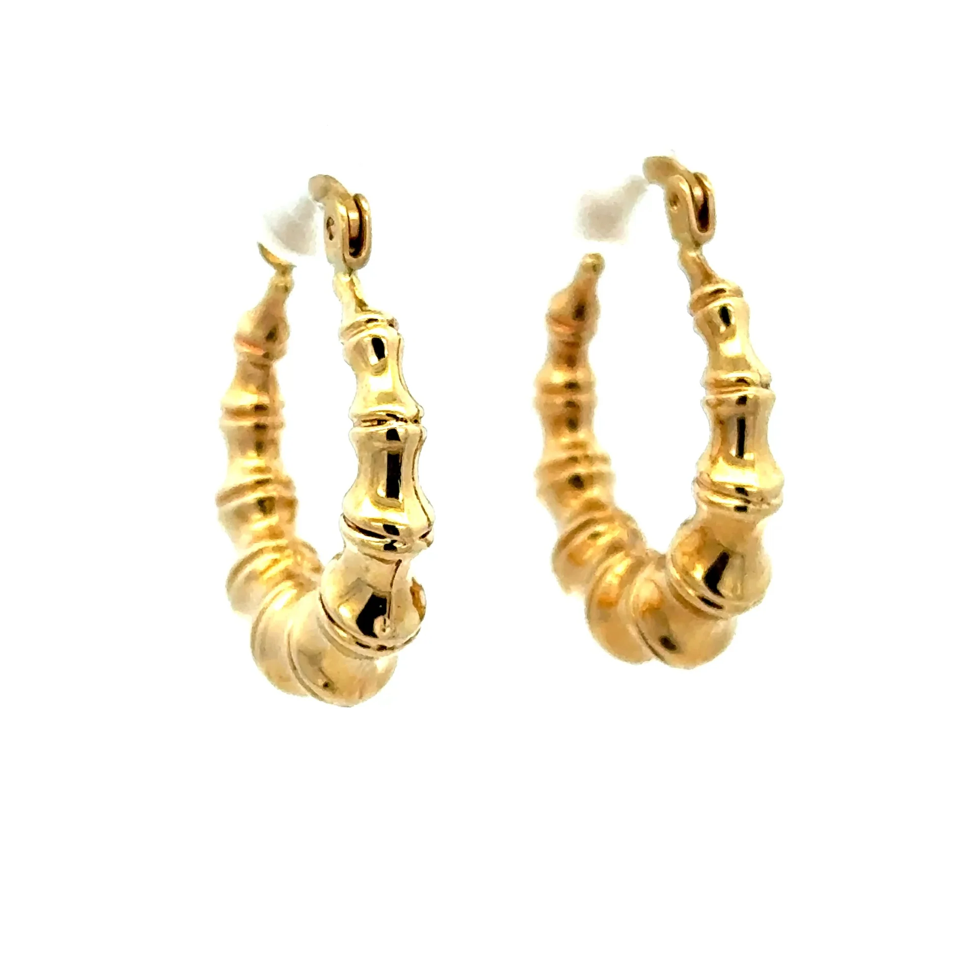 Earrings Fancy Hoops 27 7mm 10K - Image 2