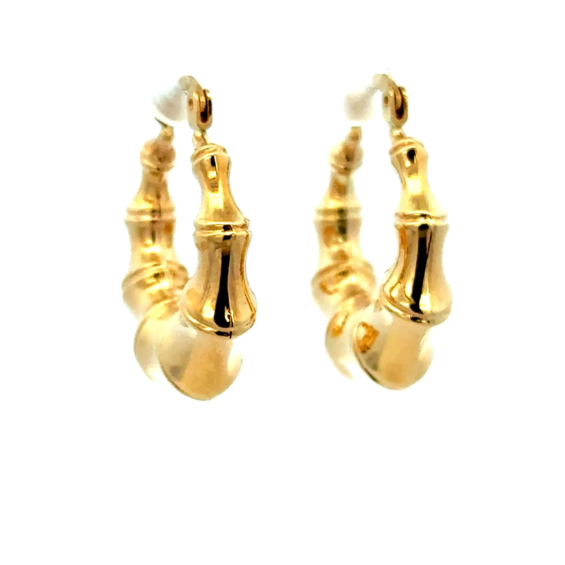 Earrings Fancy Hoops 27 7mm 10K - Image 3