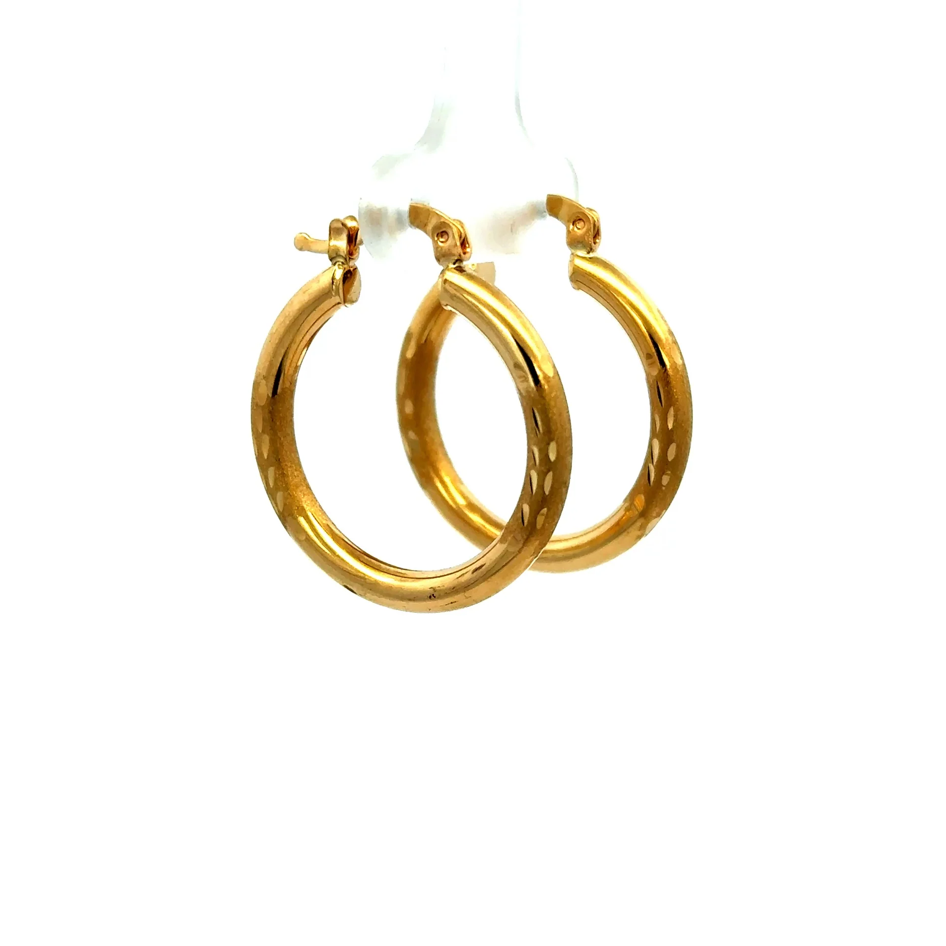 Earrings Fancy Hoops 28.5 3mm 10K