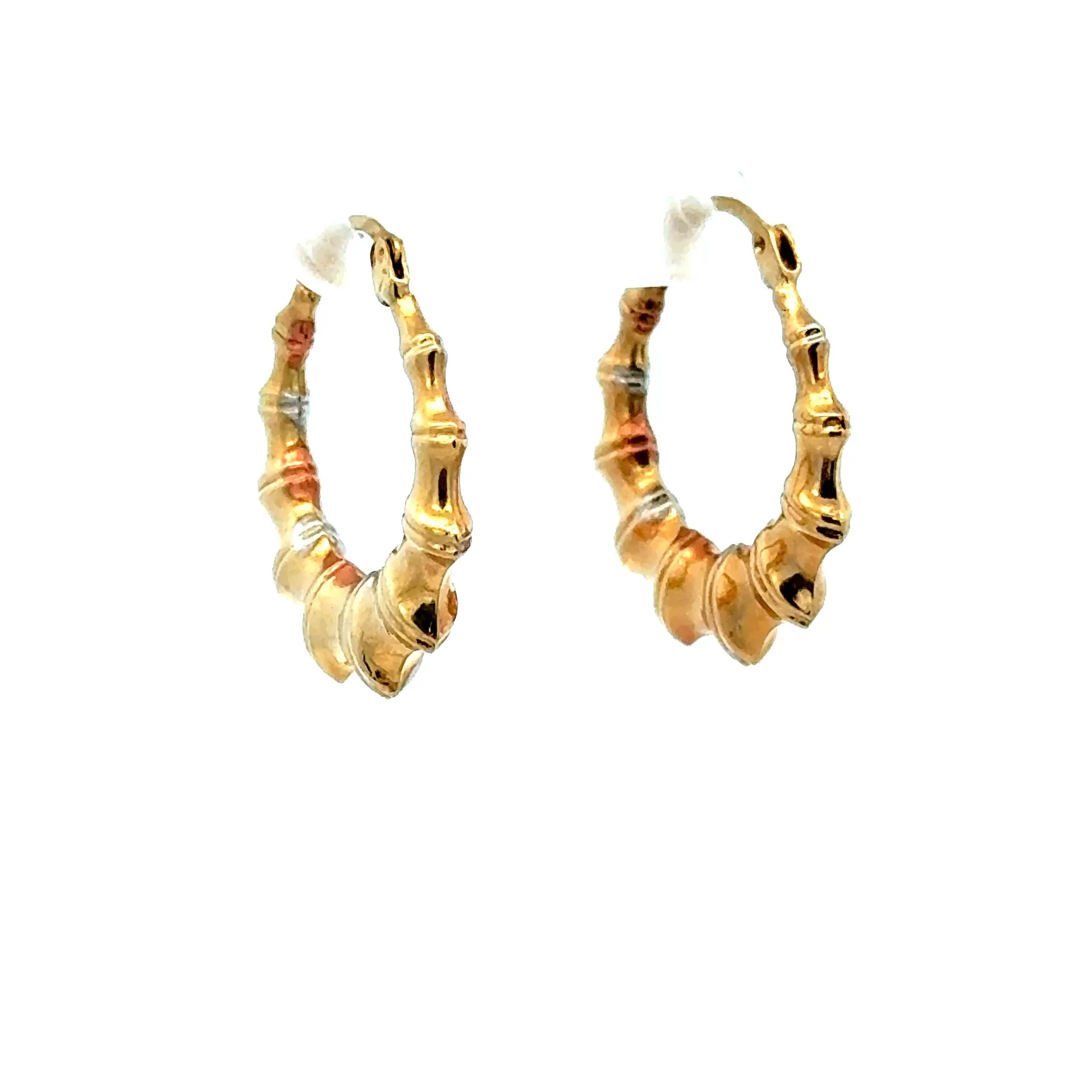 Earrings Fancy Hoops 29 6mm 10K - Image 2