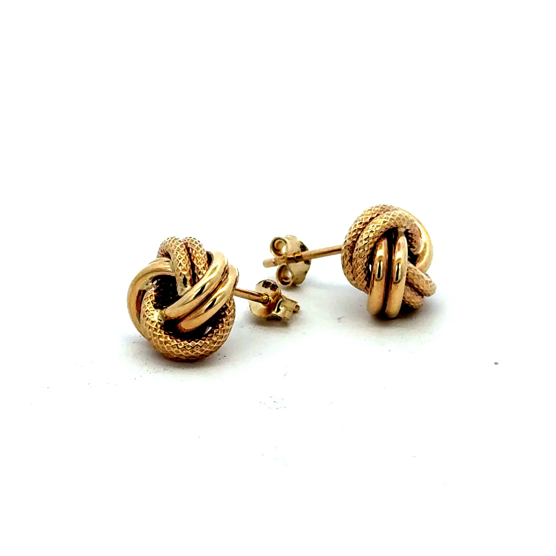 Earrings Knot 11.5 11.5mm 10K - Image 3