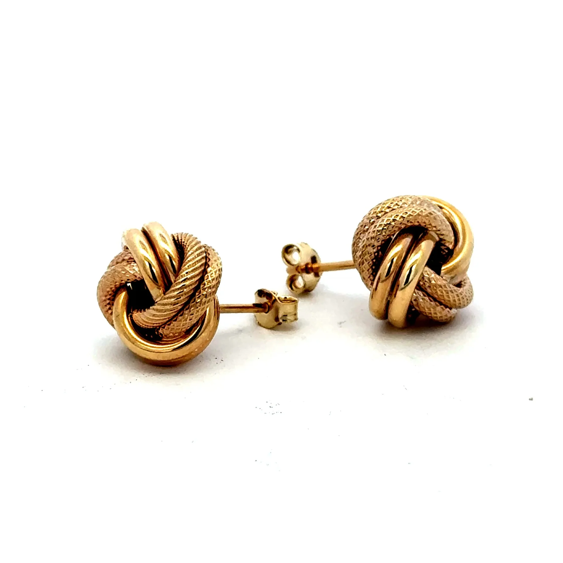 Earrings Knot 13.5 13.5mm 10K - Image 4