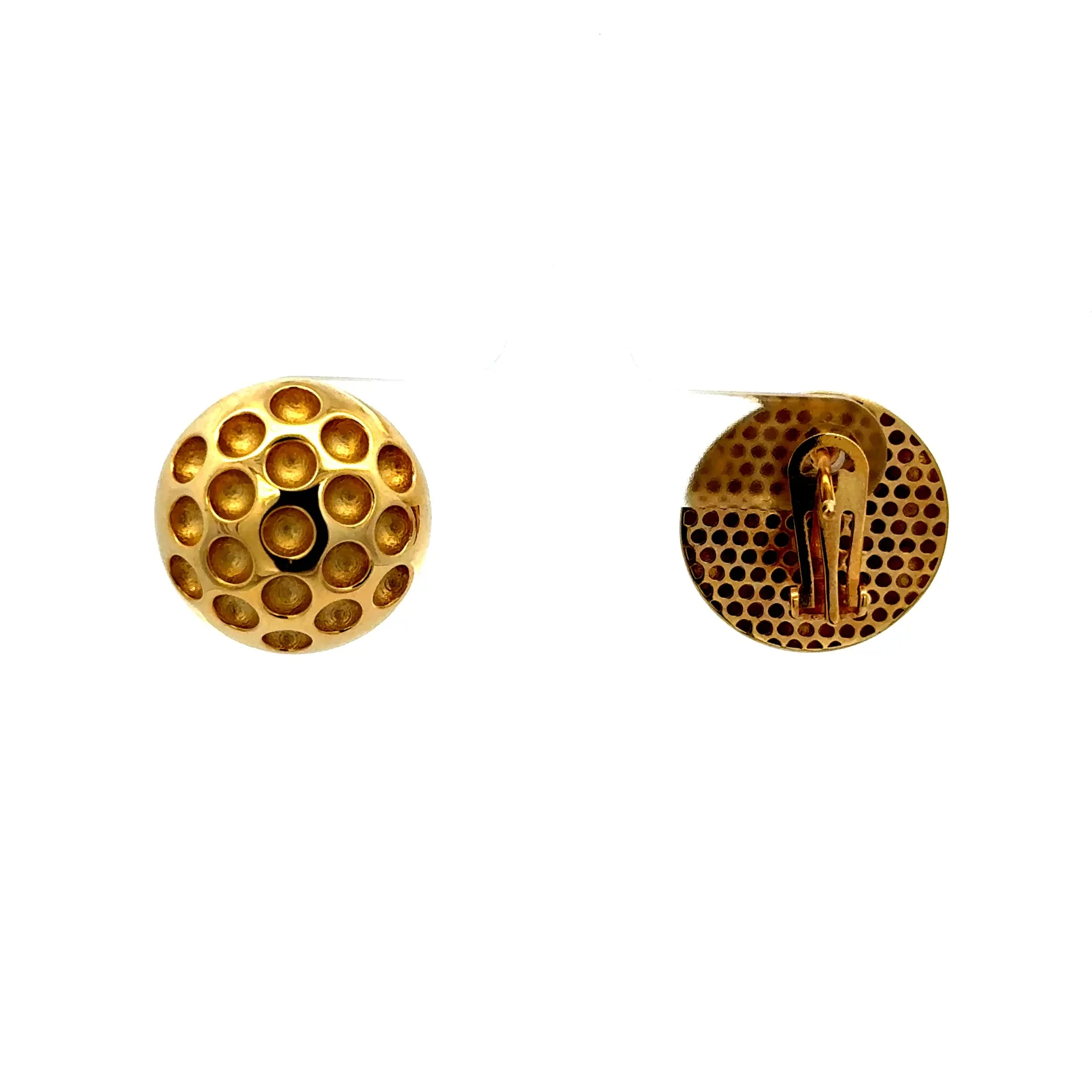 Earrings Omega Lock 13.5 13.5mm 10K - Image 5