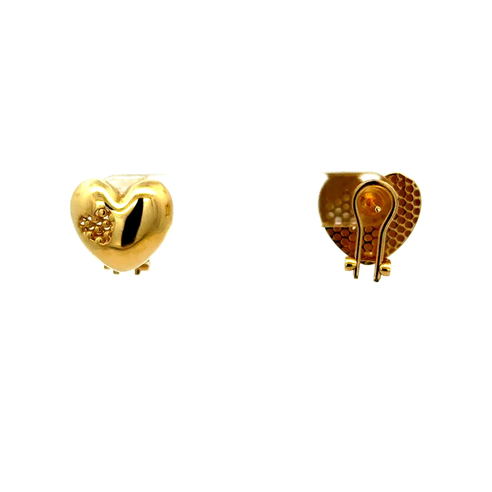 Earrings Omega Lock 14 15mm 10K - Image 5