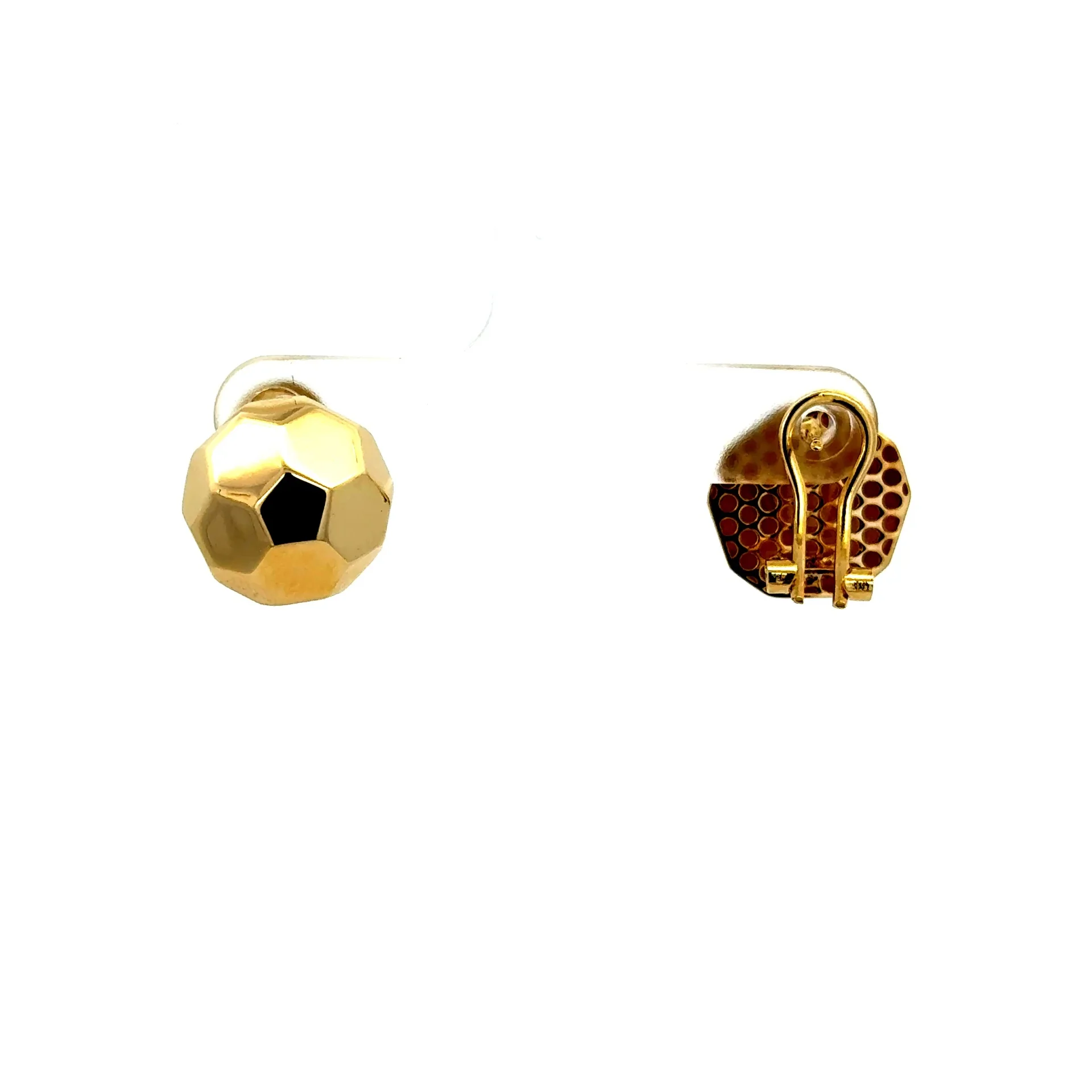 Earrings Omega Lock 14.5 14.5mm 10K - Image 4
