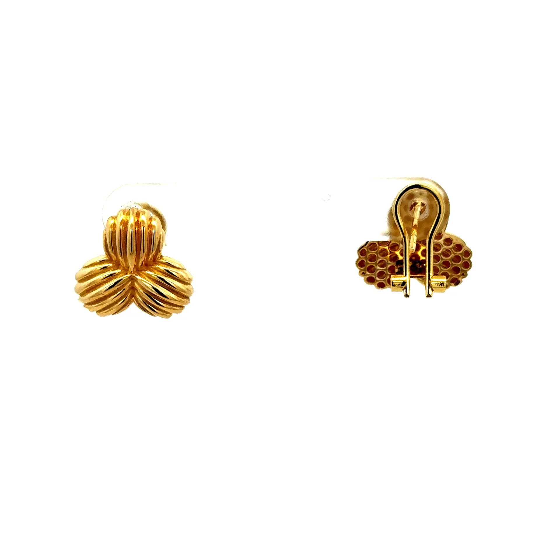 Earrings Omega Lock 16 14mm 10K - Image 5