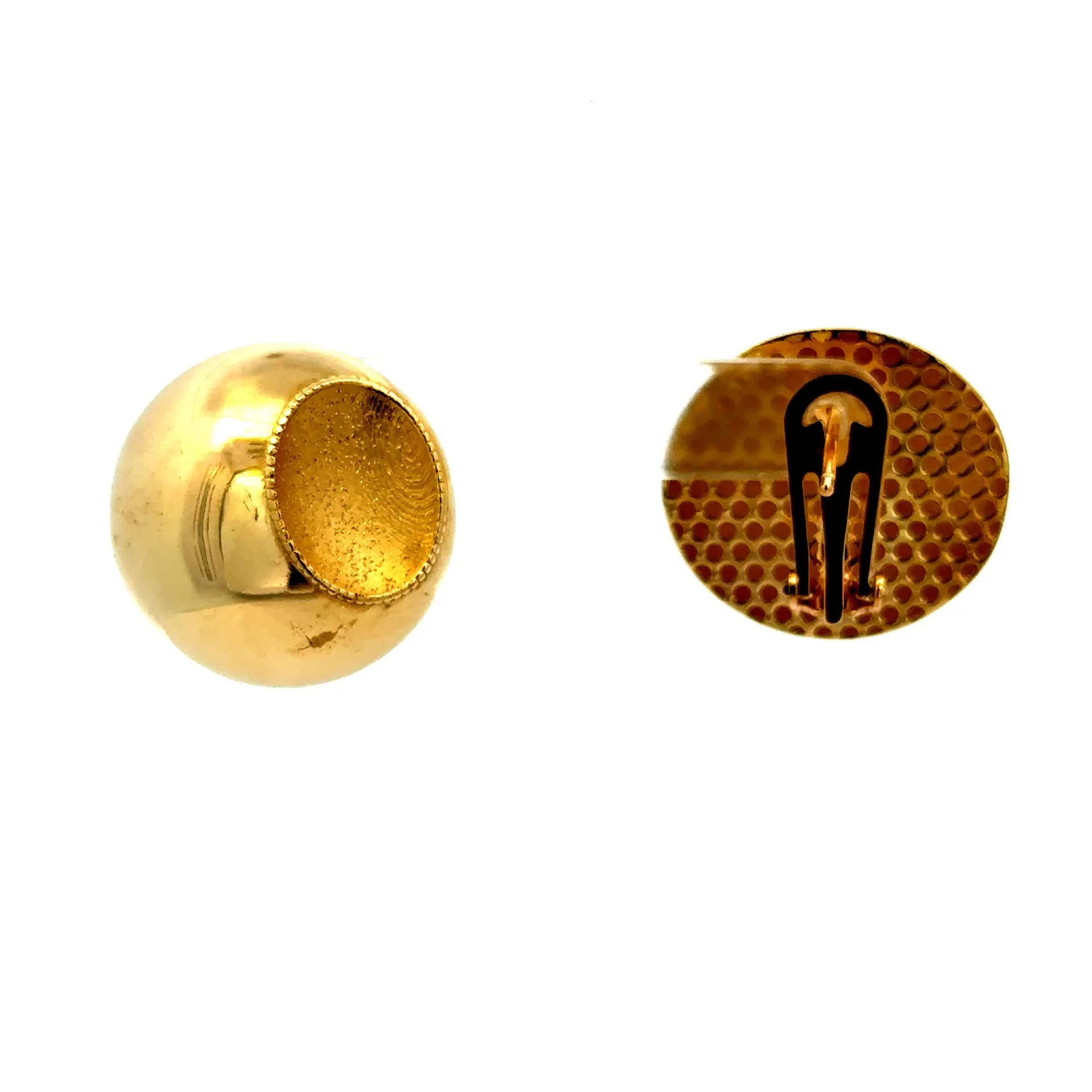 Earrings Omega Lock 16.5 16.5mm 10K - Image 2