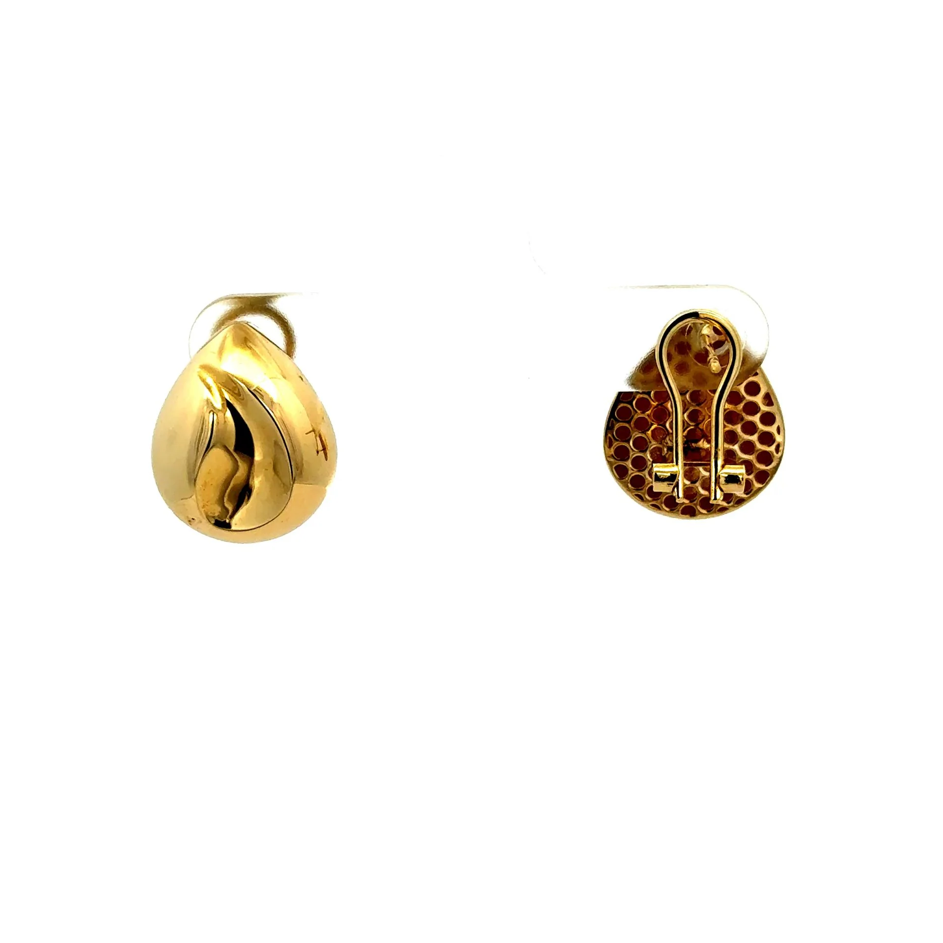 Earrings Omega Lock 17 14mm 10K - Image 6