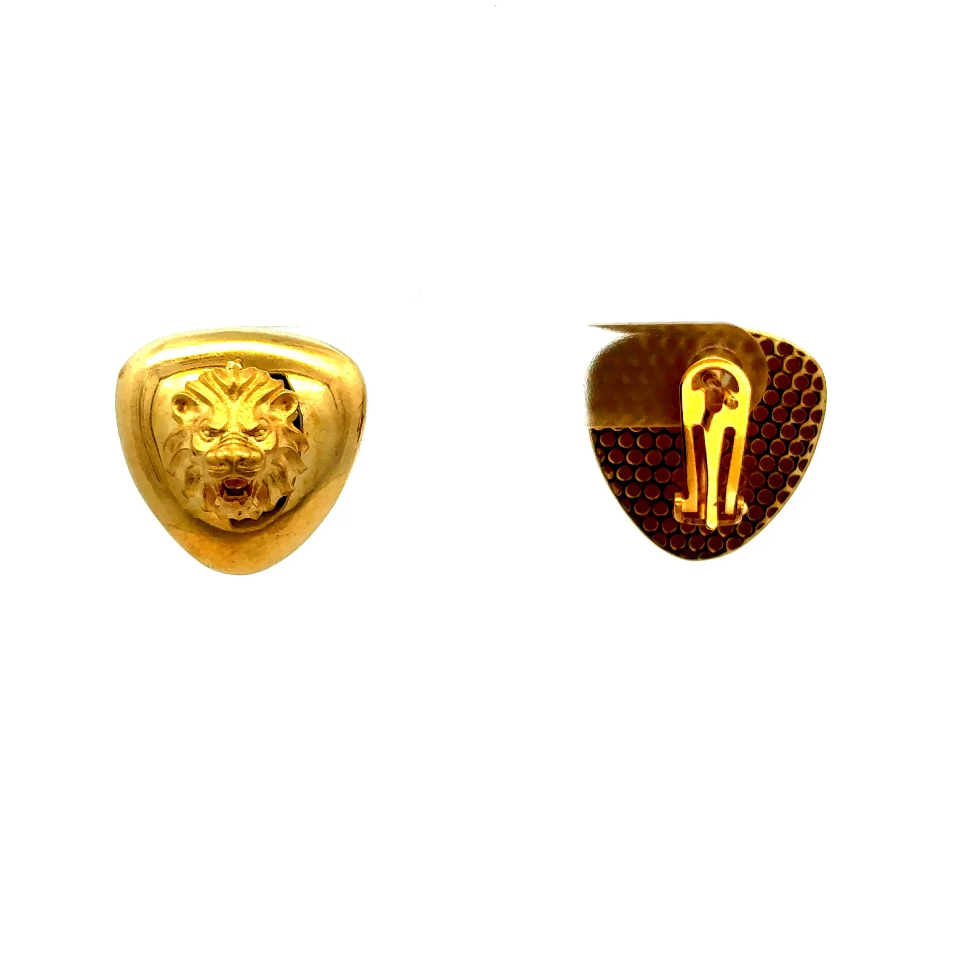 Earrings Omega Lock 18.5 18.5mm 10K - Image 3