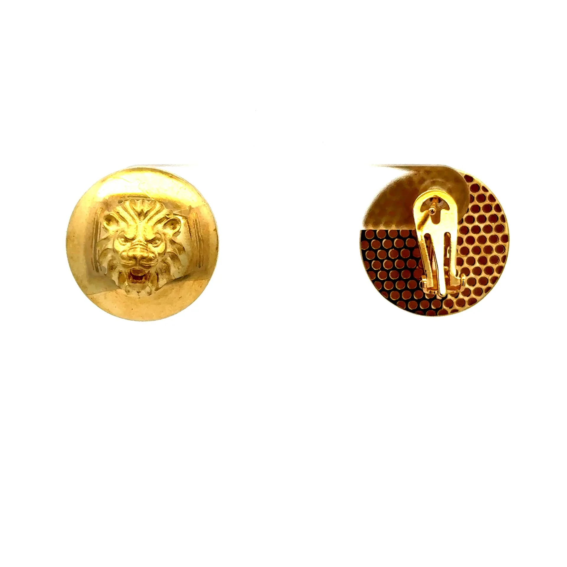 Earrings Omega Lock 19 19mm 10K - Image 5
