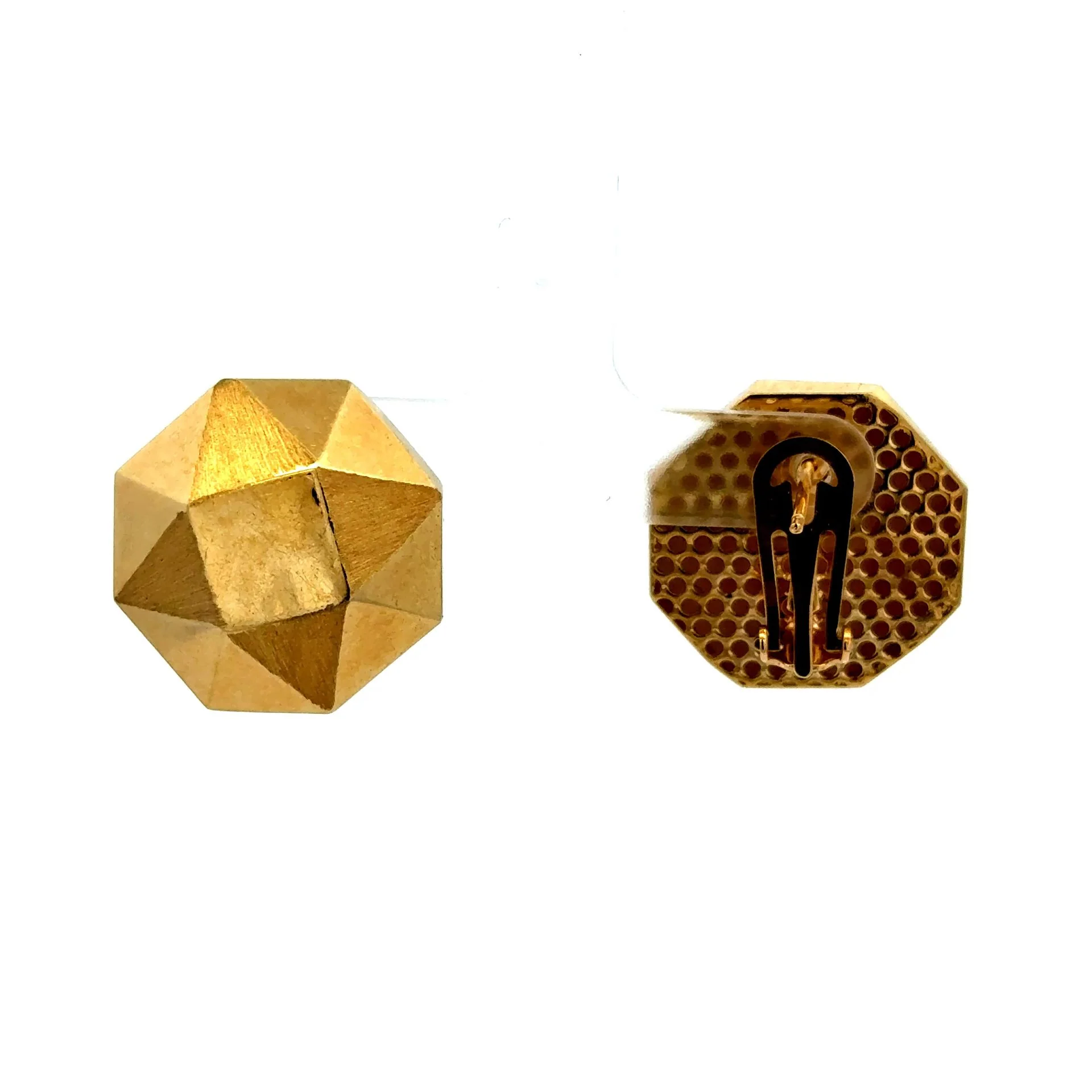 Earrings Omega Lock 22.5 22.5mm 10K - Image 5