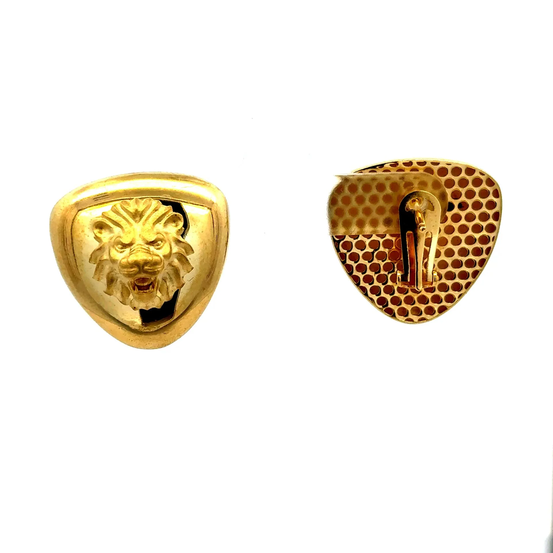Earrings Omega Lock 23 23mm 10K - Image 6