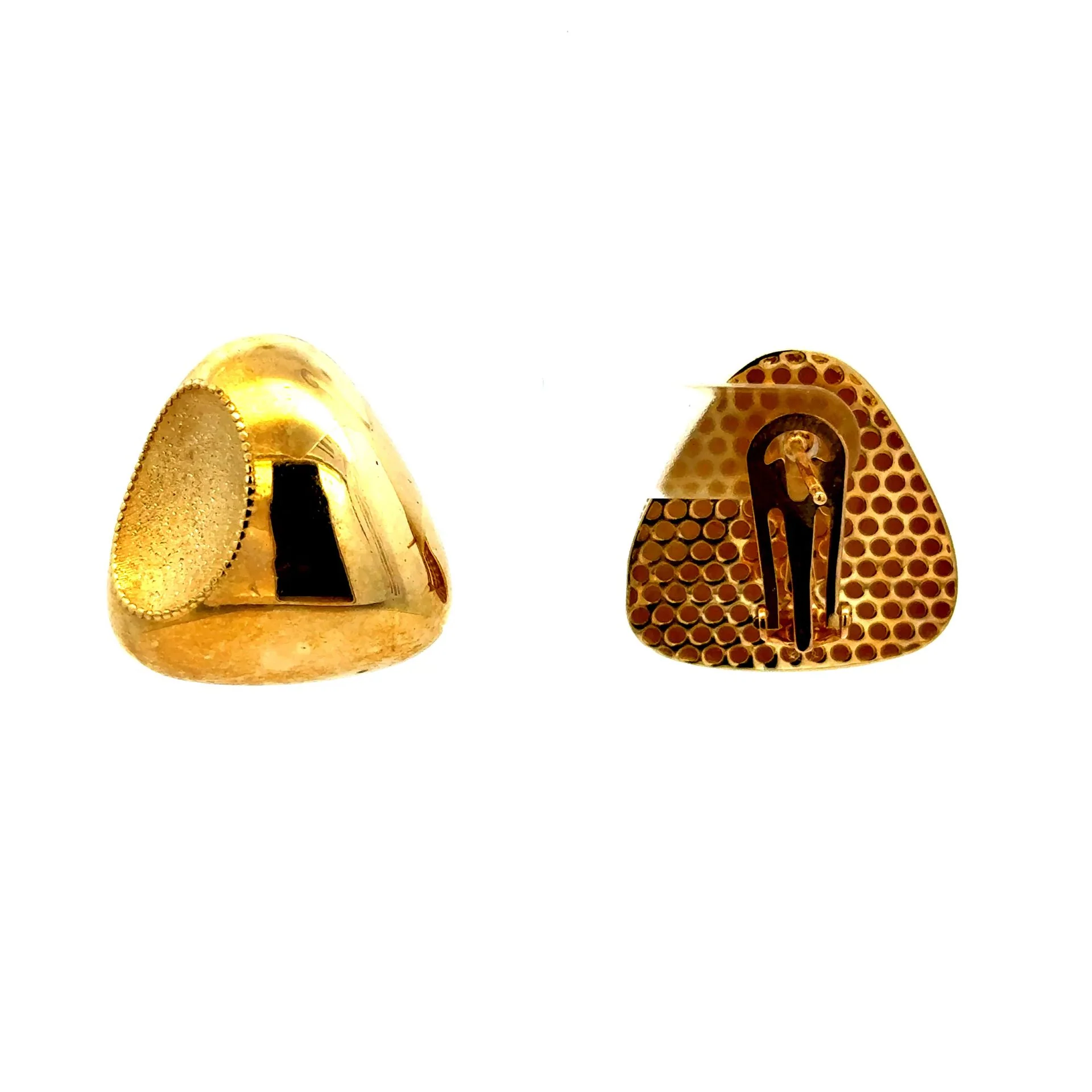 Earrings Omega Lock 24 23.5mm 10K - Image 3