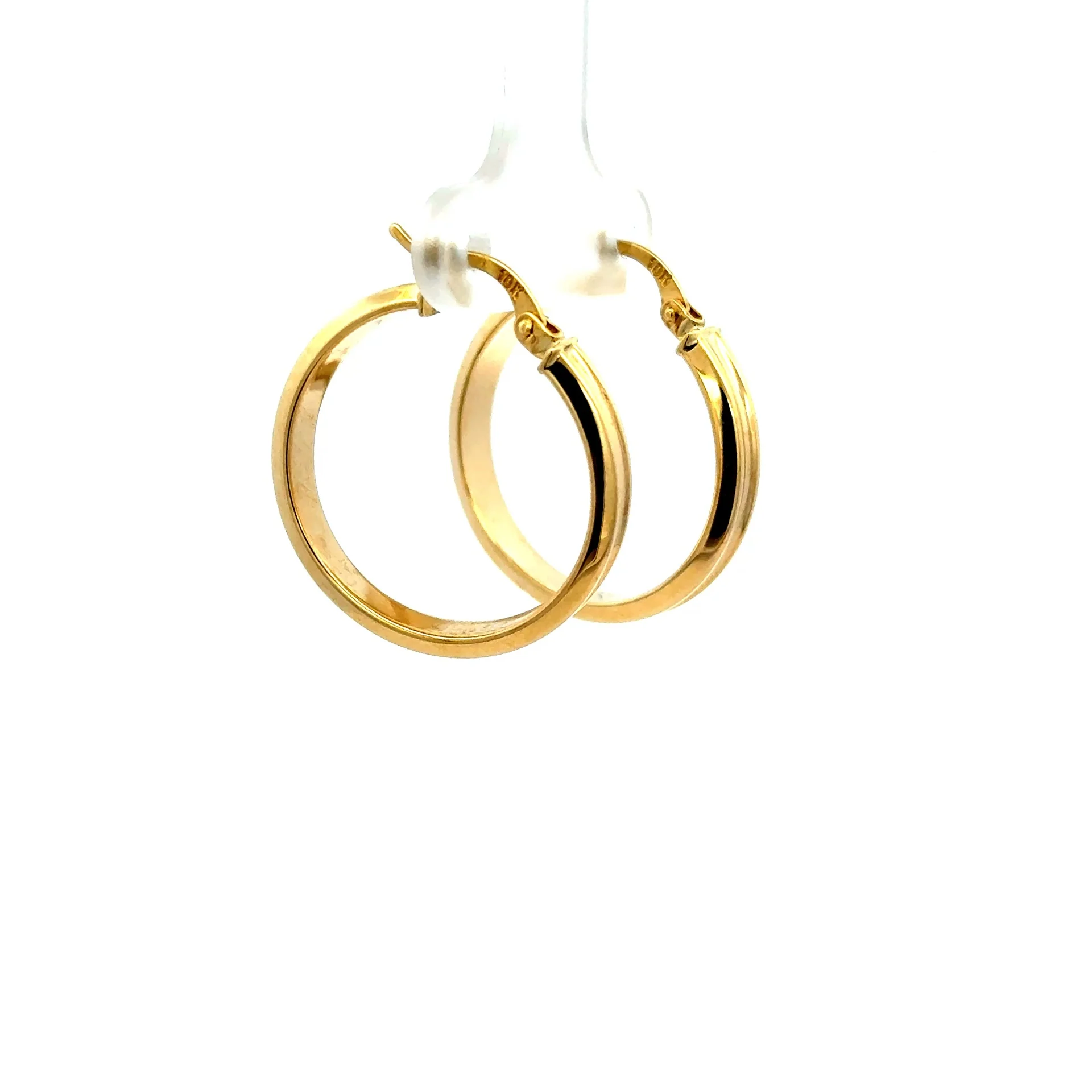Earrings Plain Hoops 20 4mm 10K - Image 2