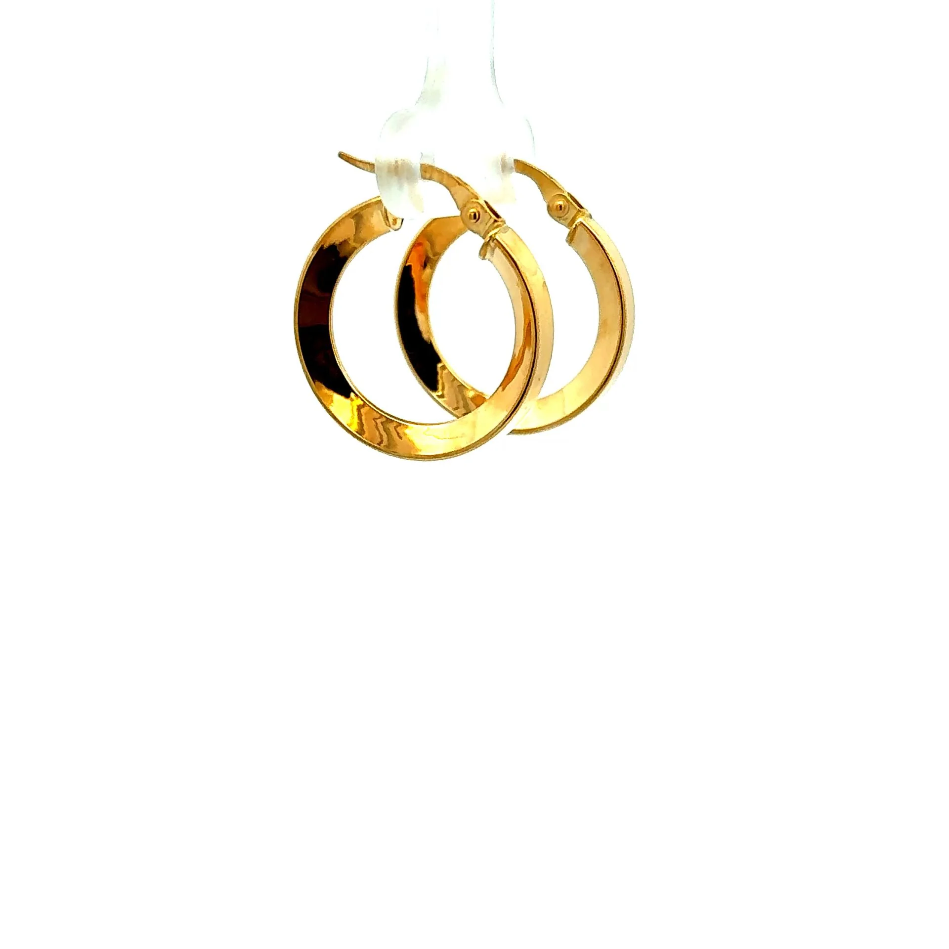 Earrings Plain Hoops 22 2.5mm 10K - Image 3