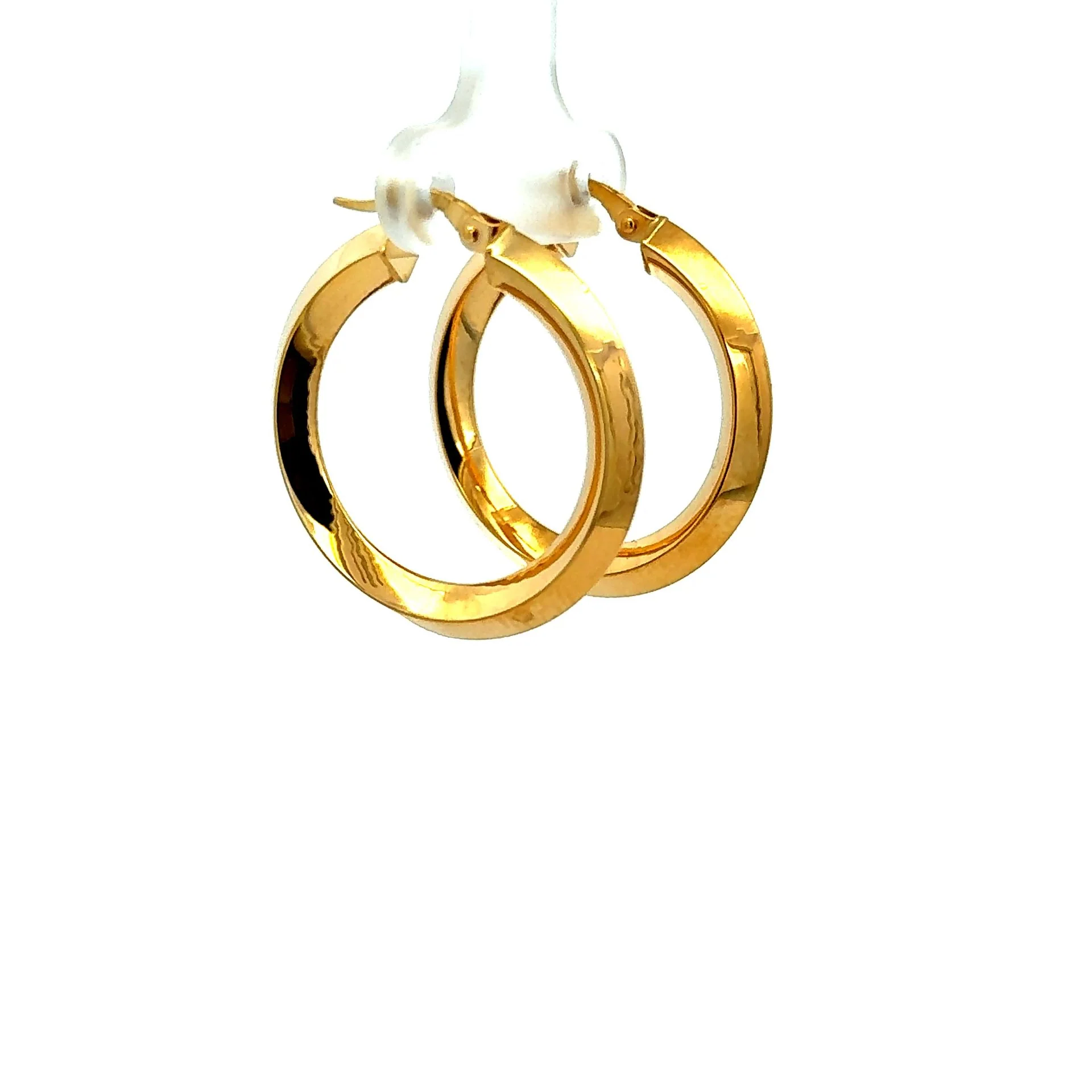 Earrings Plain Hoops 29 4mm 10K - Image 5