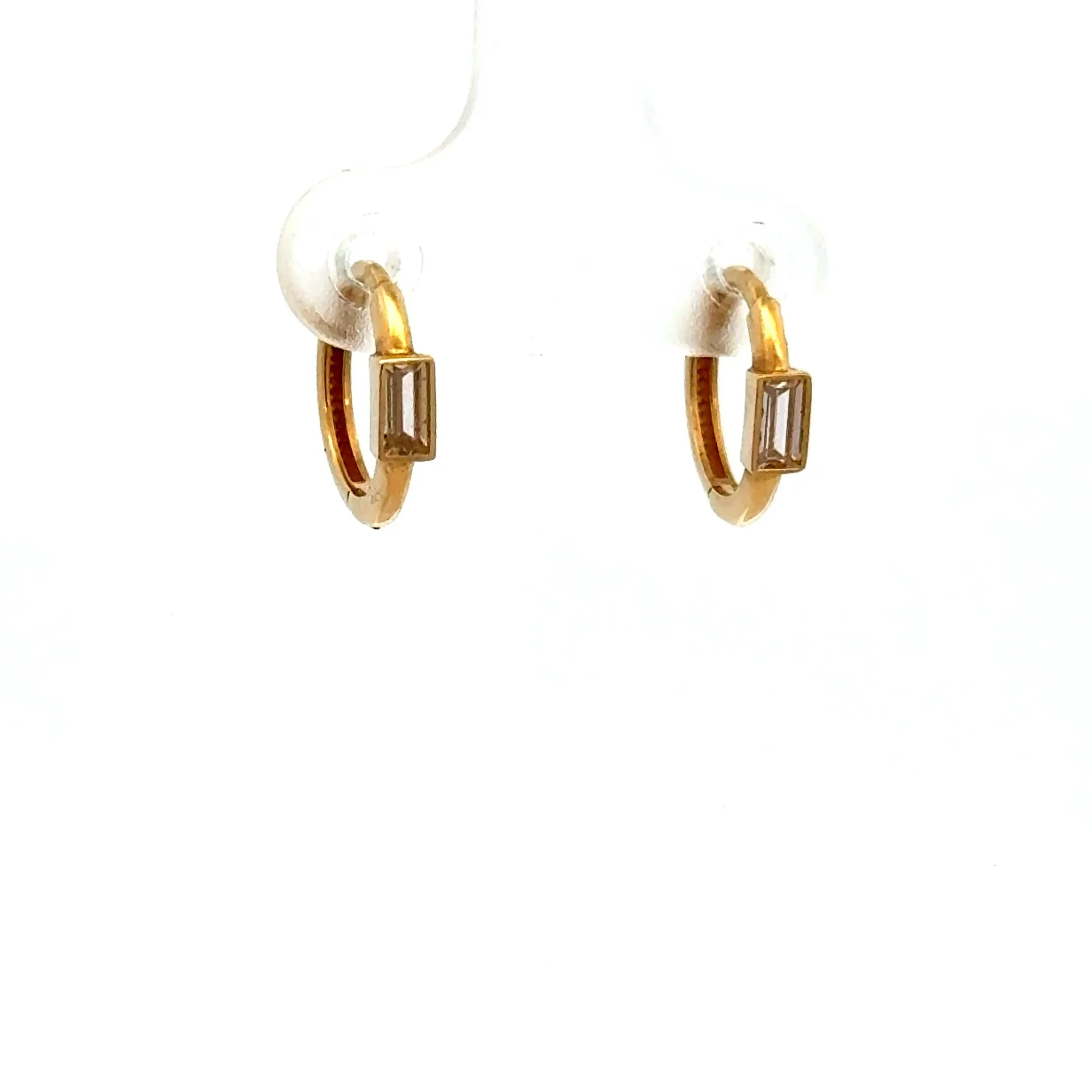 Earrings Stylish Hoops 11.5 2.5mm 14K