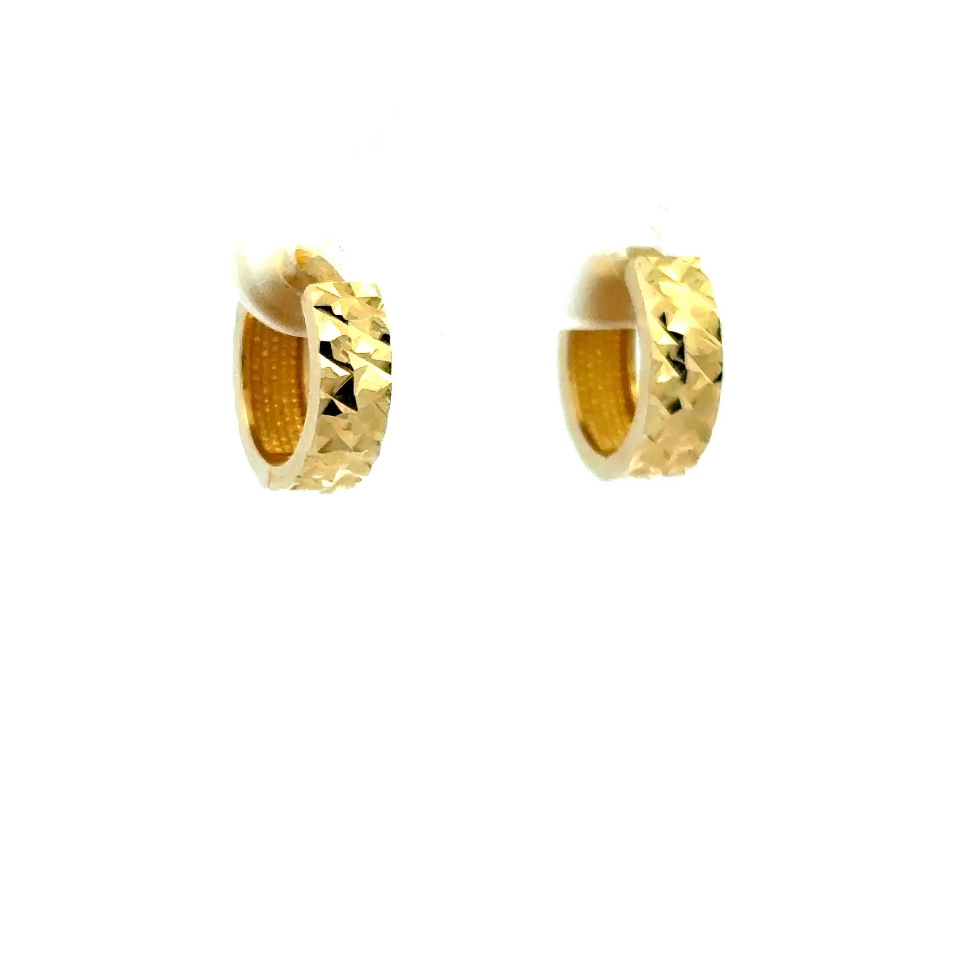 Earrings Stylish Hoops 12 2mm 10K - Image 5