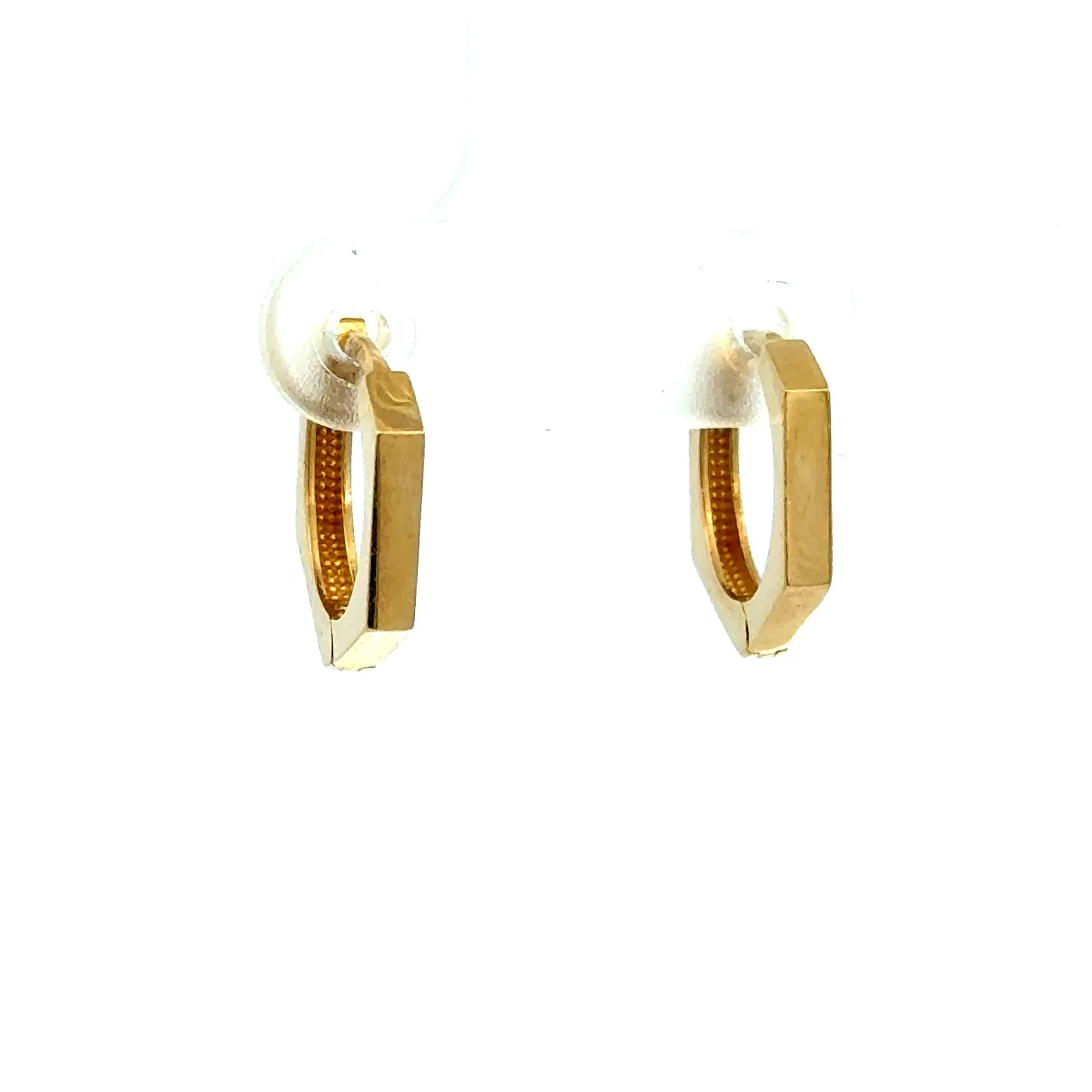 Earrings Stylish Hoops 12.5 2mm 10K - Image 7