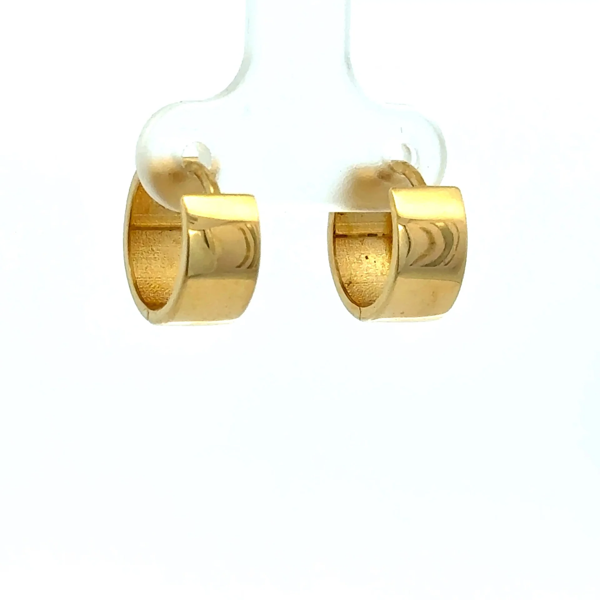 Earrings Stylish Hoops 12.5 5.5mm 10K