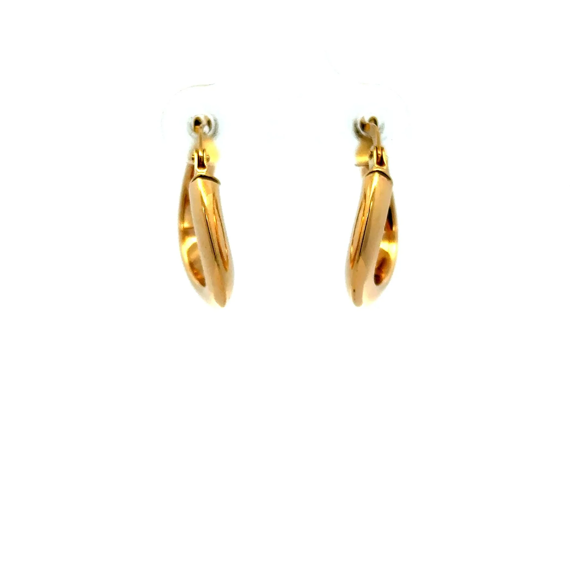 Earrings Twisted Hoops 19 3mm 10K - Image 5