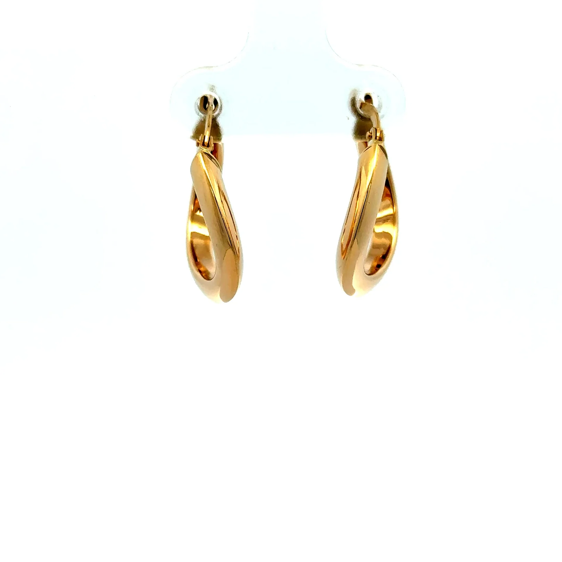 Earrings Twisted Hoops 21 3mm 10K