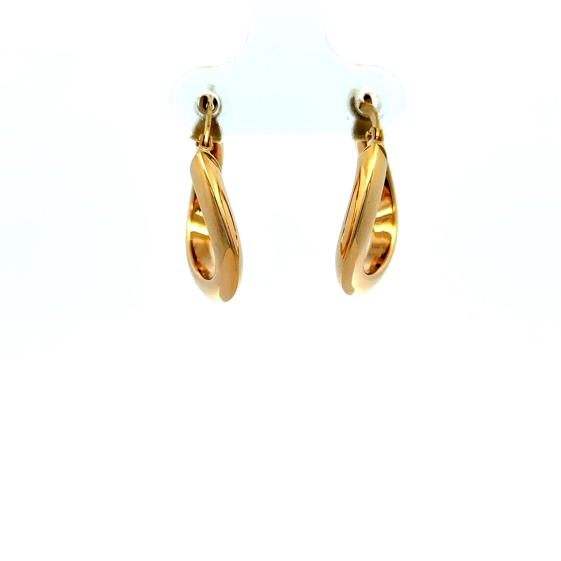 Earrings Twisted Hoops 21 3mm 10K - Image 5