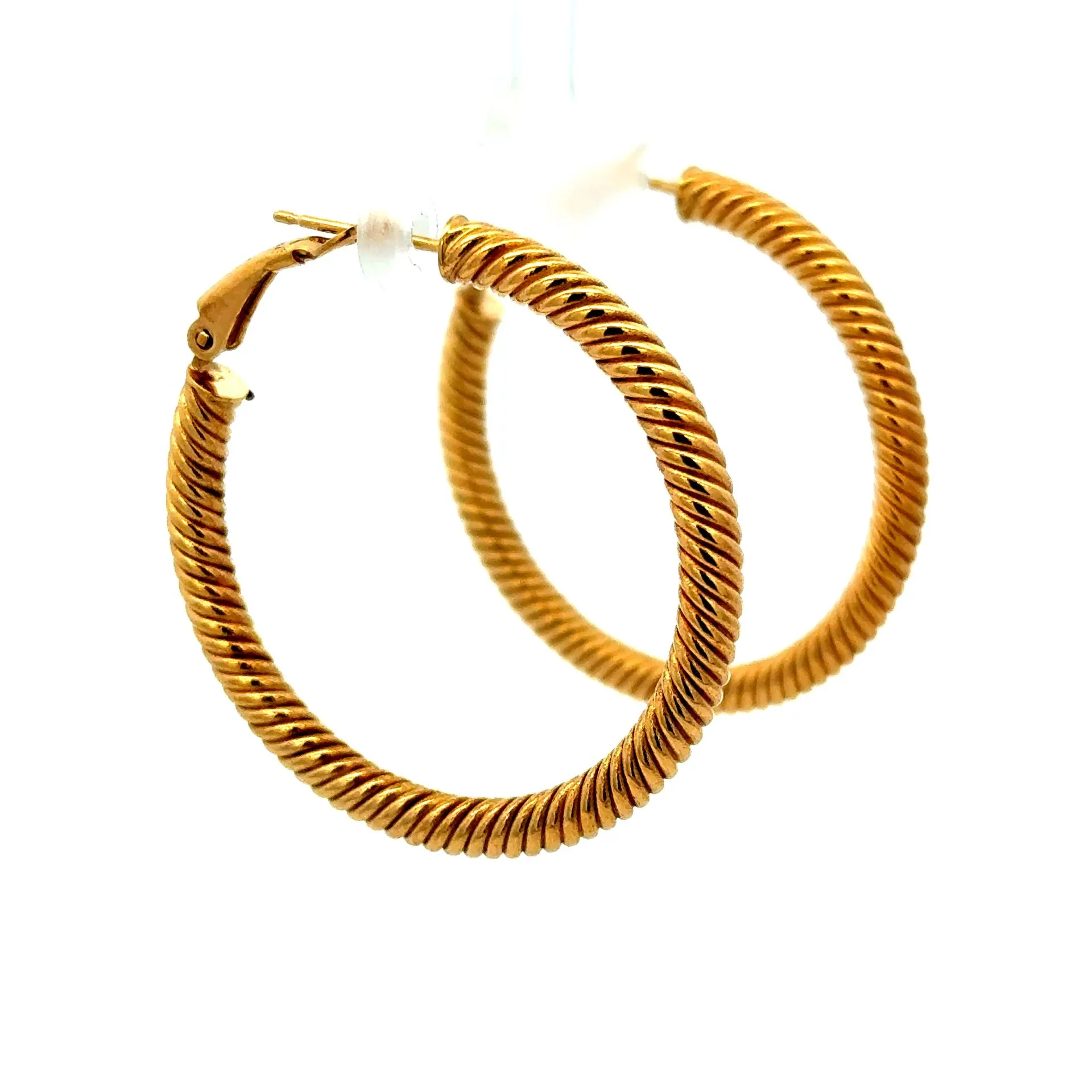 Earrings Twisted Hoops 39 3.5mm 10K - Image 6