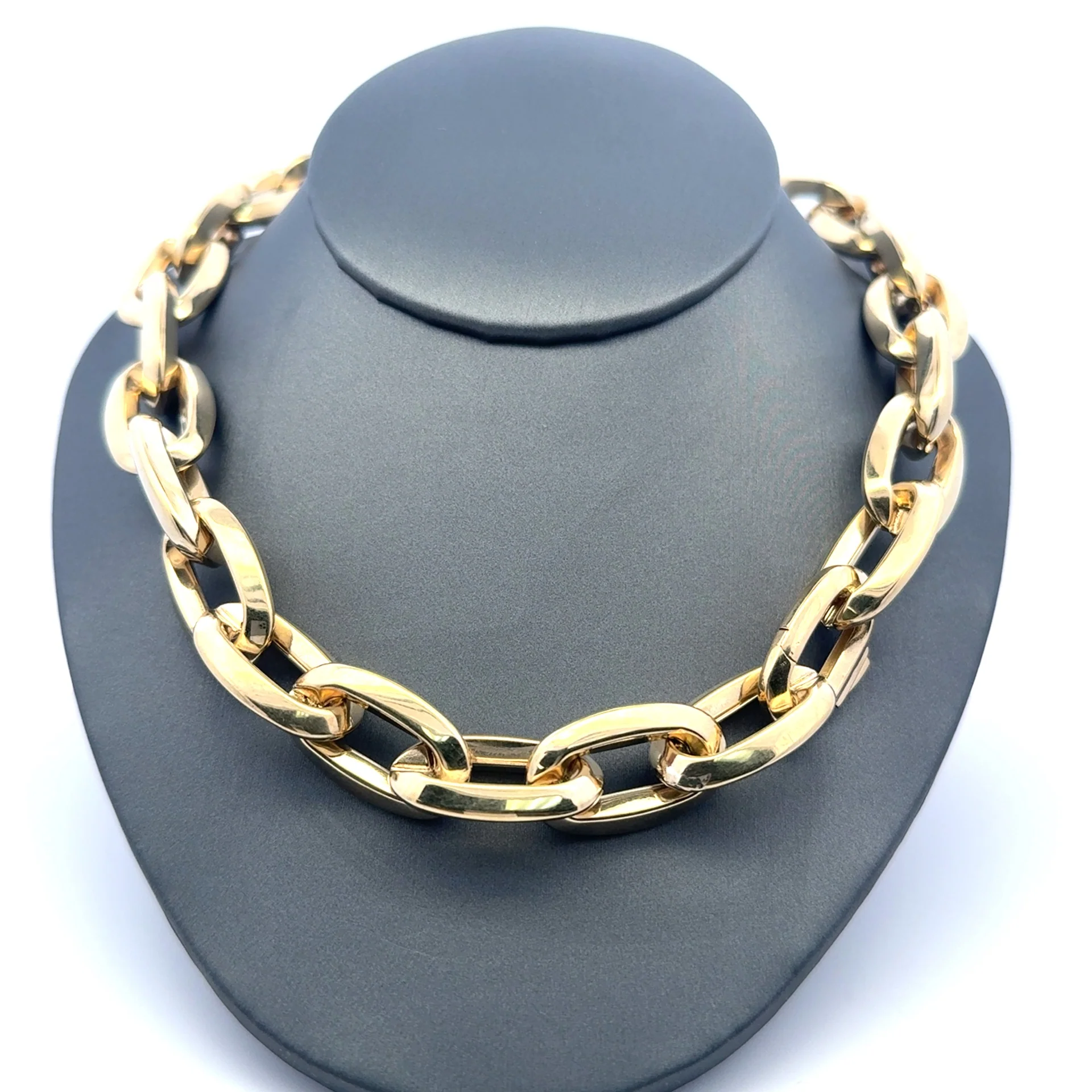 Necklaces Oval Link 15mm 16" 10K - Image 2