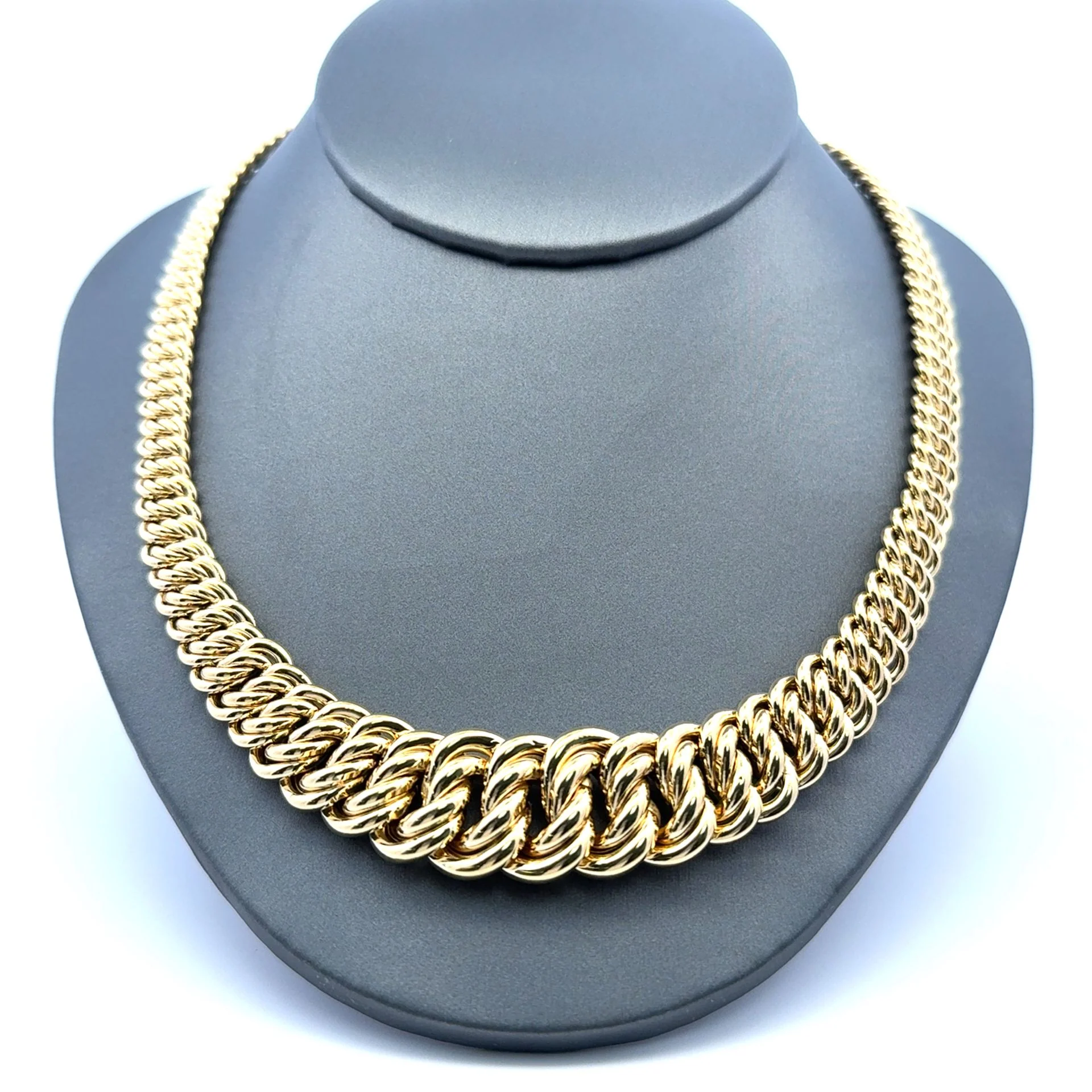 Necklaces Princess Cut 17mm 17.5" 14K - Image 2