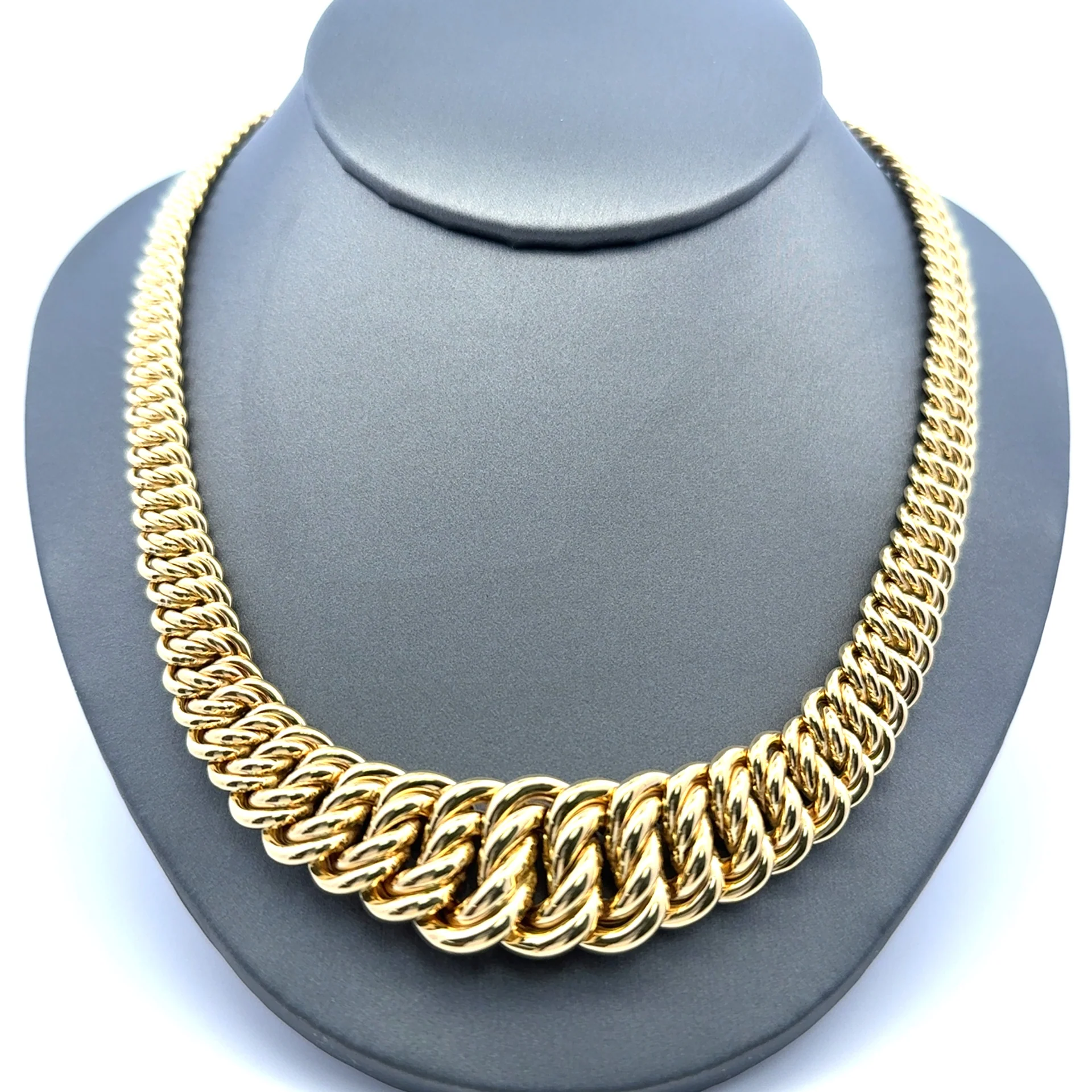 Necklaces Princess Cut 18mm 16" 10K - Image 5