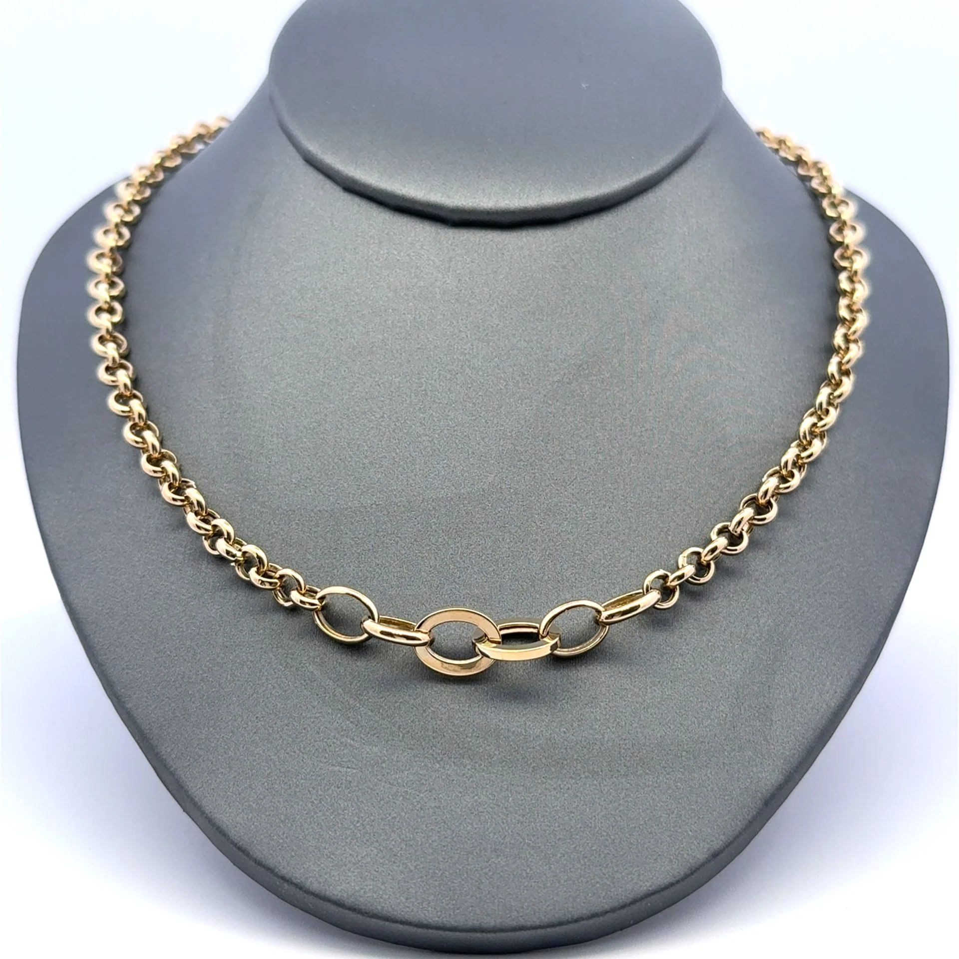 Necklaces Rollo Princess Cut 5mm 18" 10K - Image 12