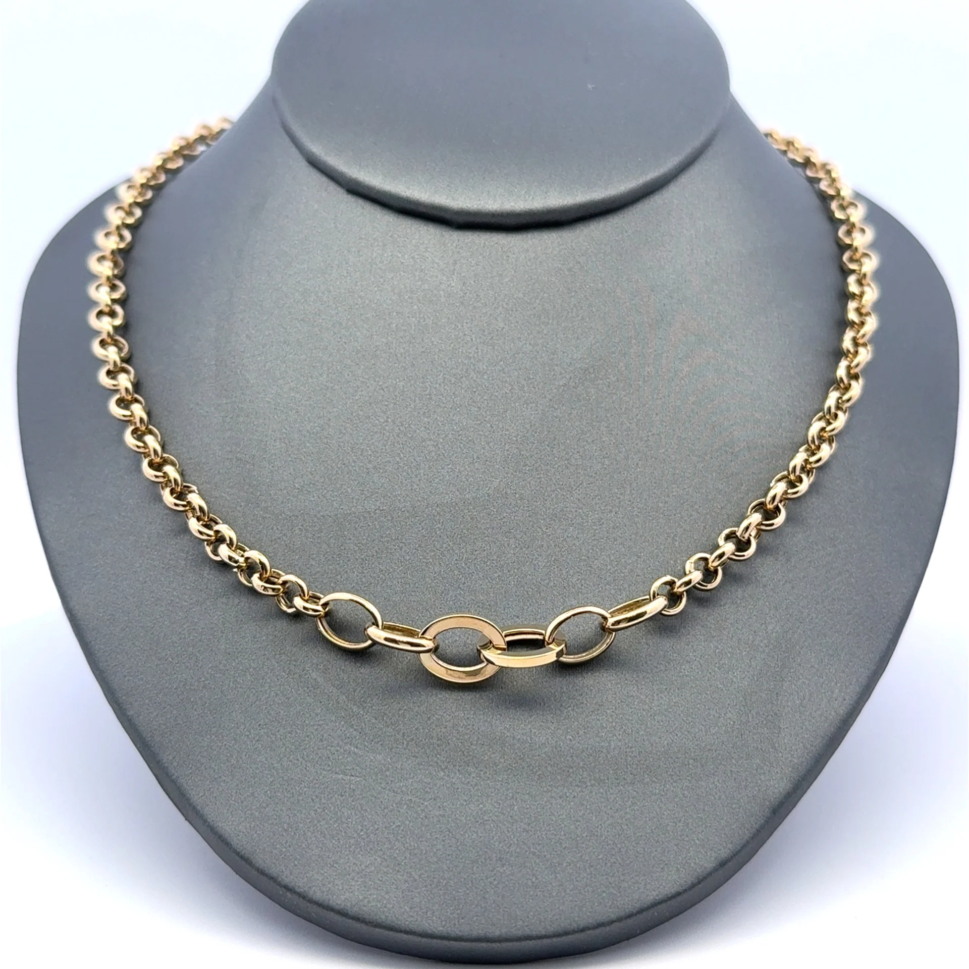 Necklaces Rollo Princess Cut 5mm 18" 10K - Image 7