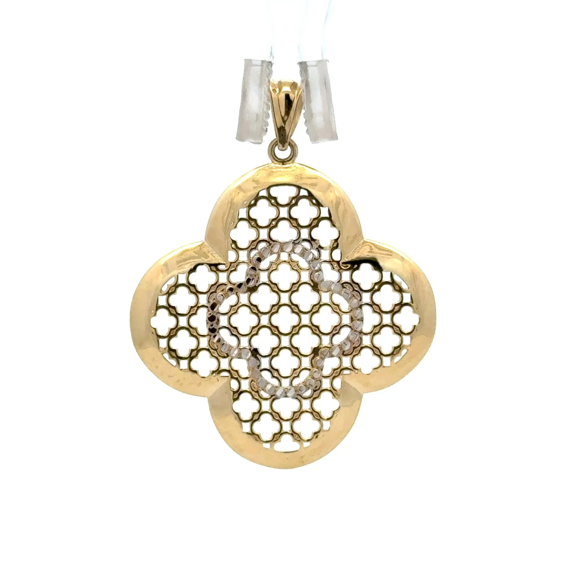 Pendant Filigree ‘Eight’ Medallion 34.5 10K - Image 2