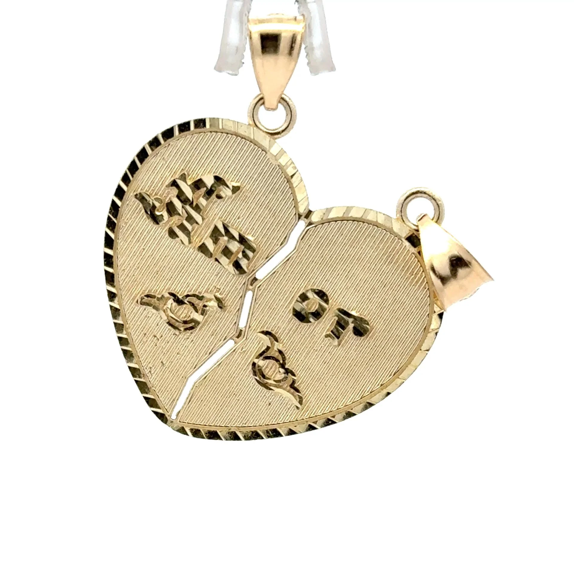 Pendant Interlocking Loop Filigree Medallion with CZ 26.5 10K - Image 5